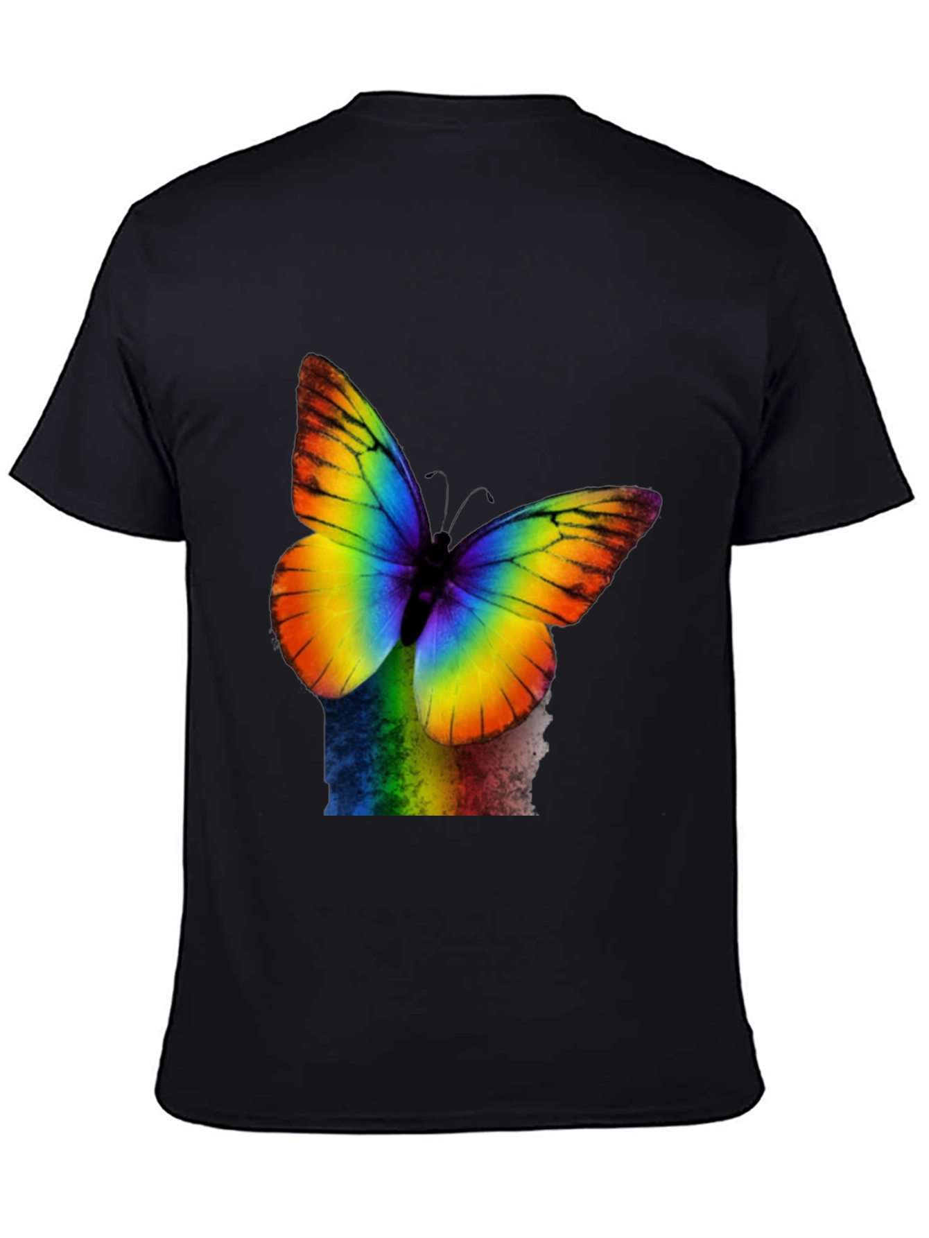 Rainbow Butterfly Graphic T-Shirt