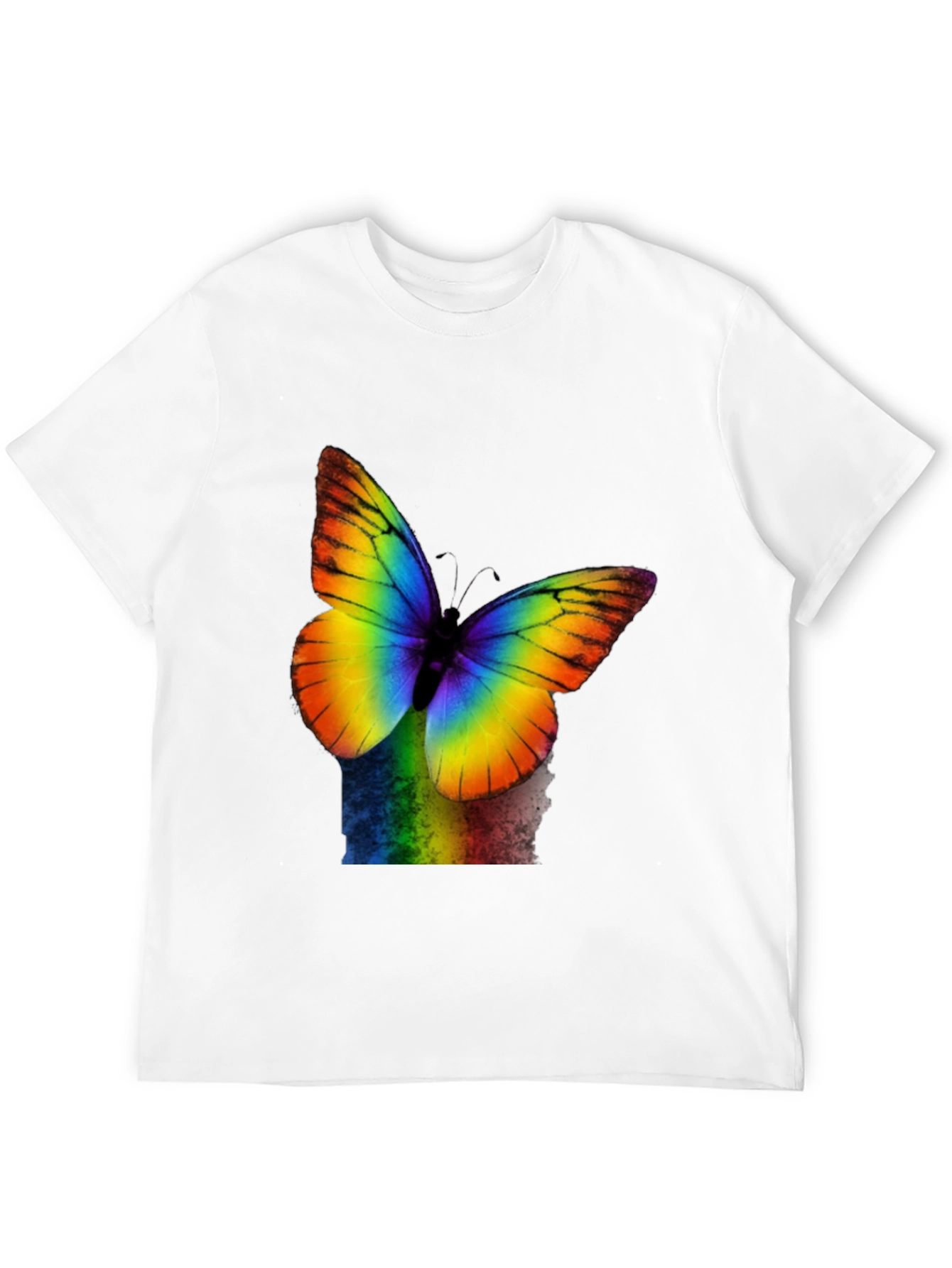 Rainbow Butterfly Graphic T-Shirt