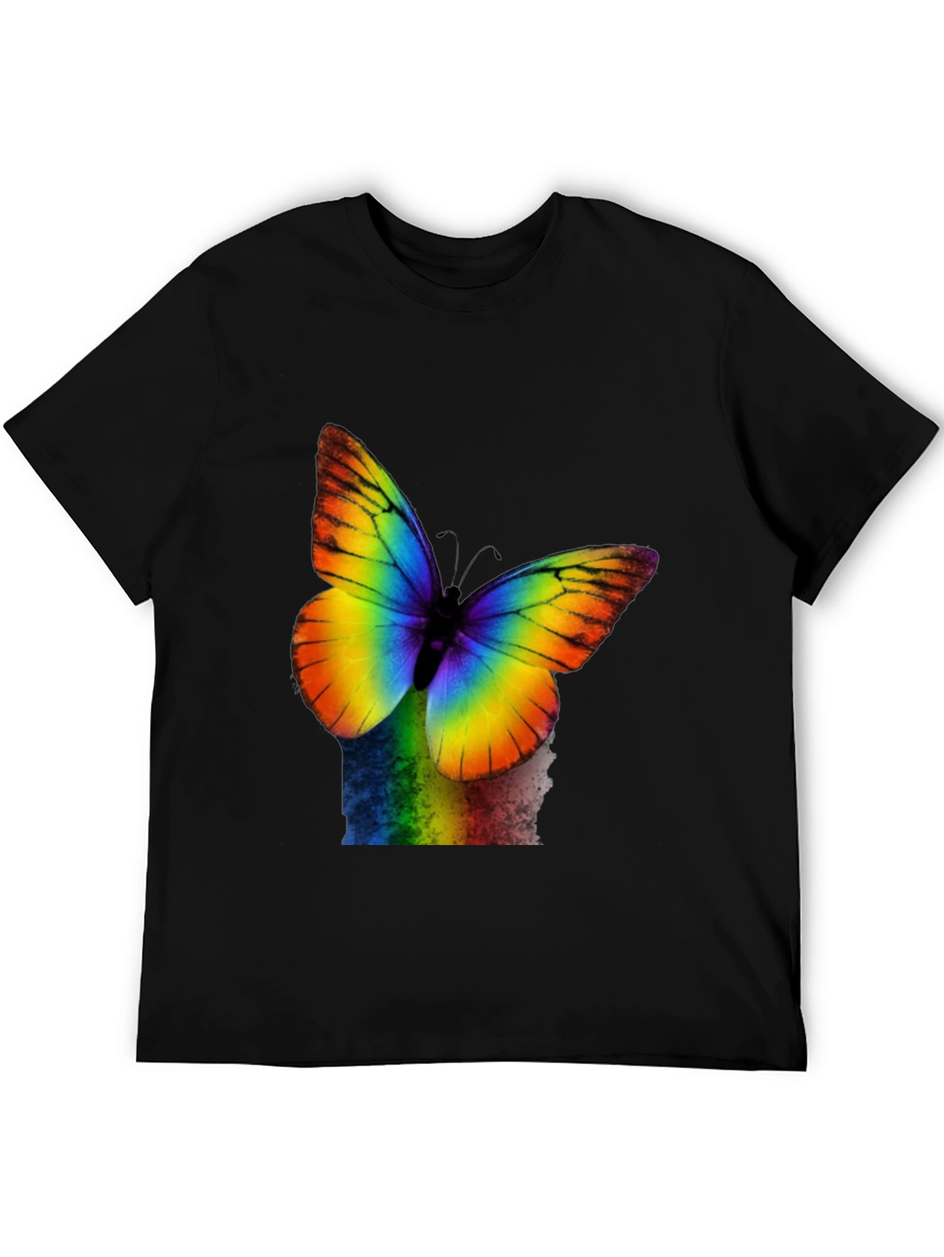 Rainbow Butterfly Graphic T-Shirt