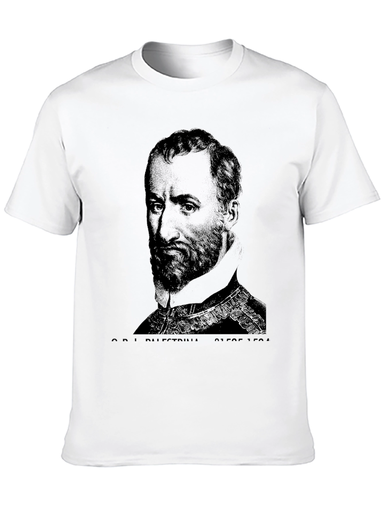 Black T-Shirt with Portrait Graphic