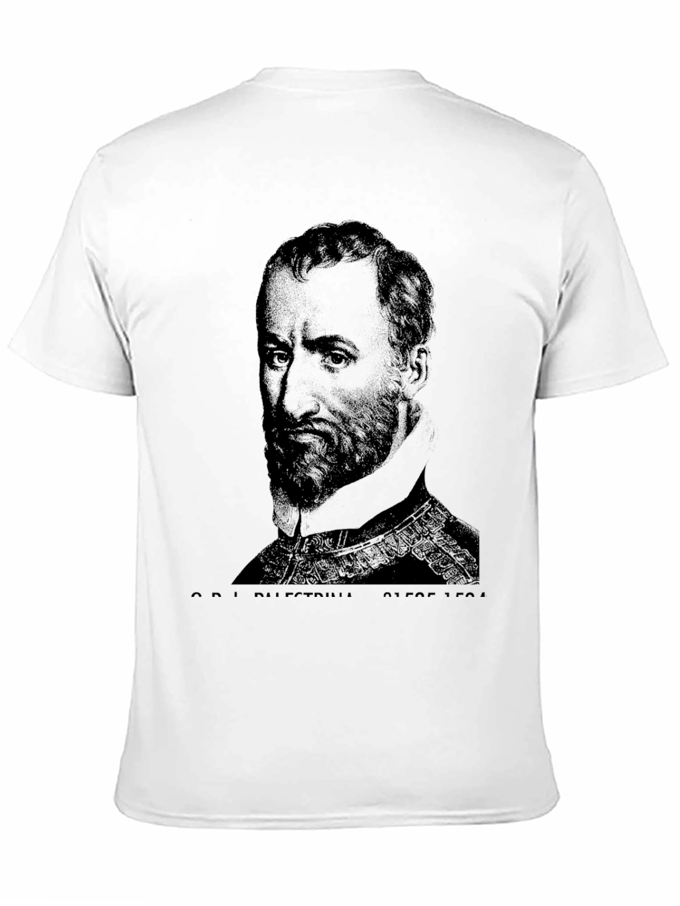 Black T-Shirt with Portrait Graphic