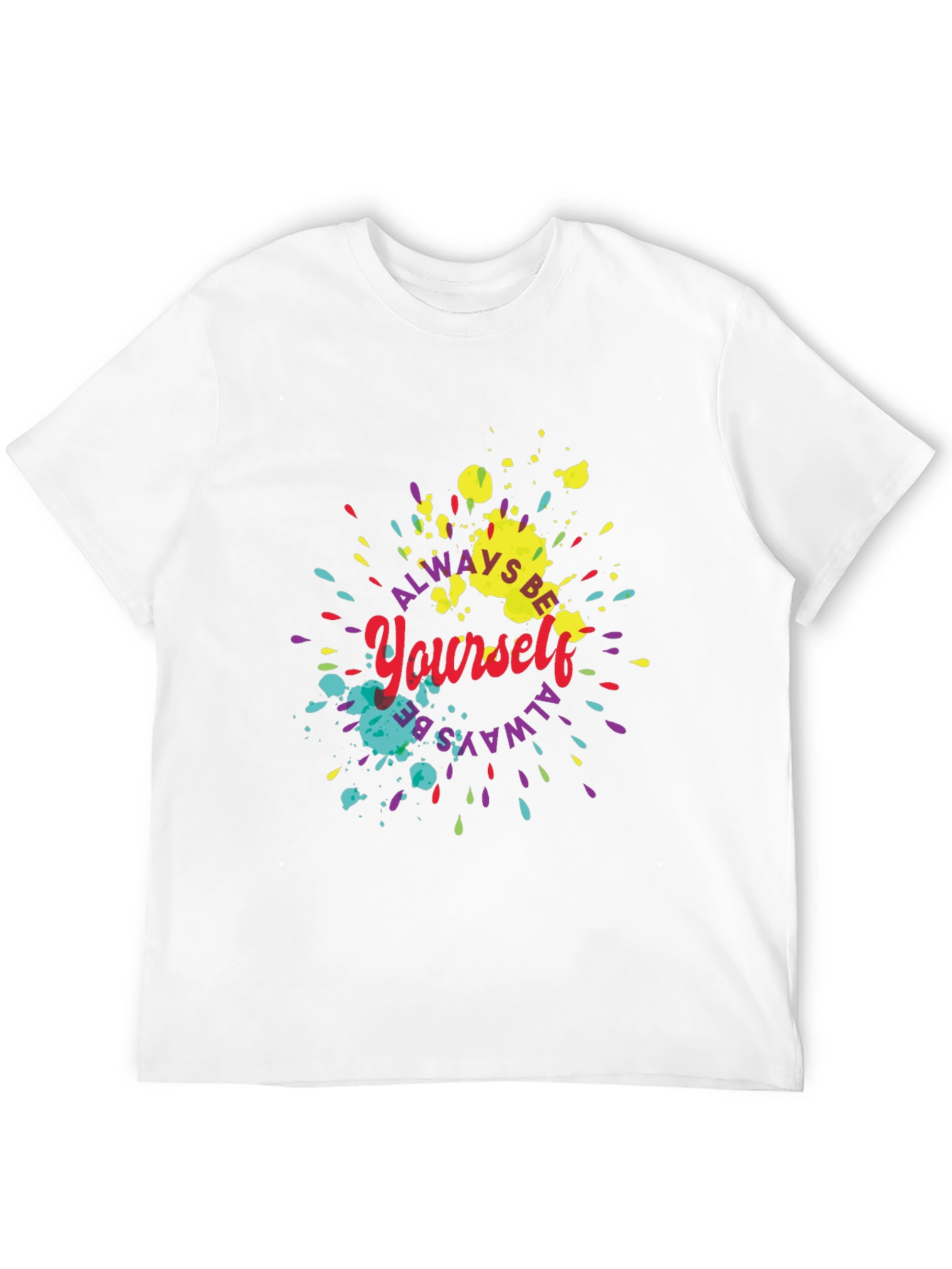 Always Be Yourself Graphic Tee - Black