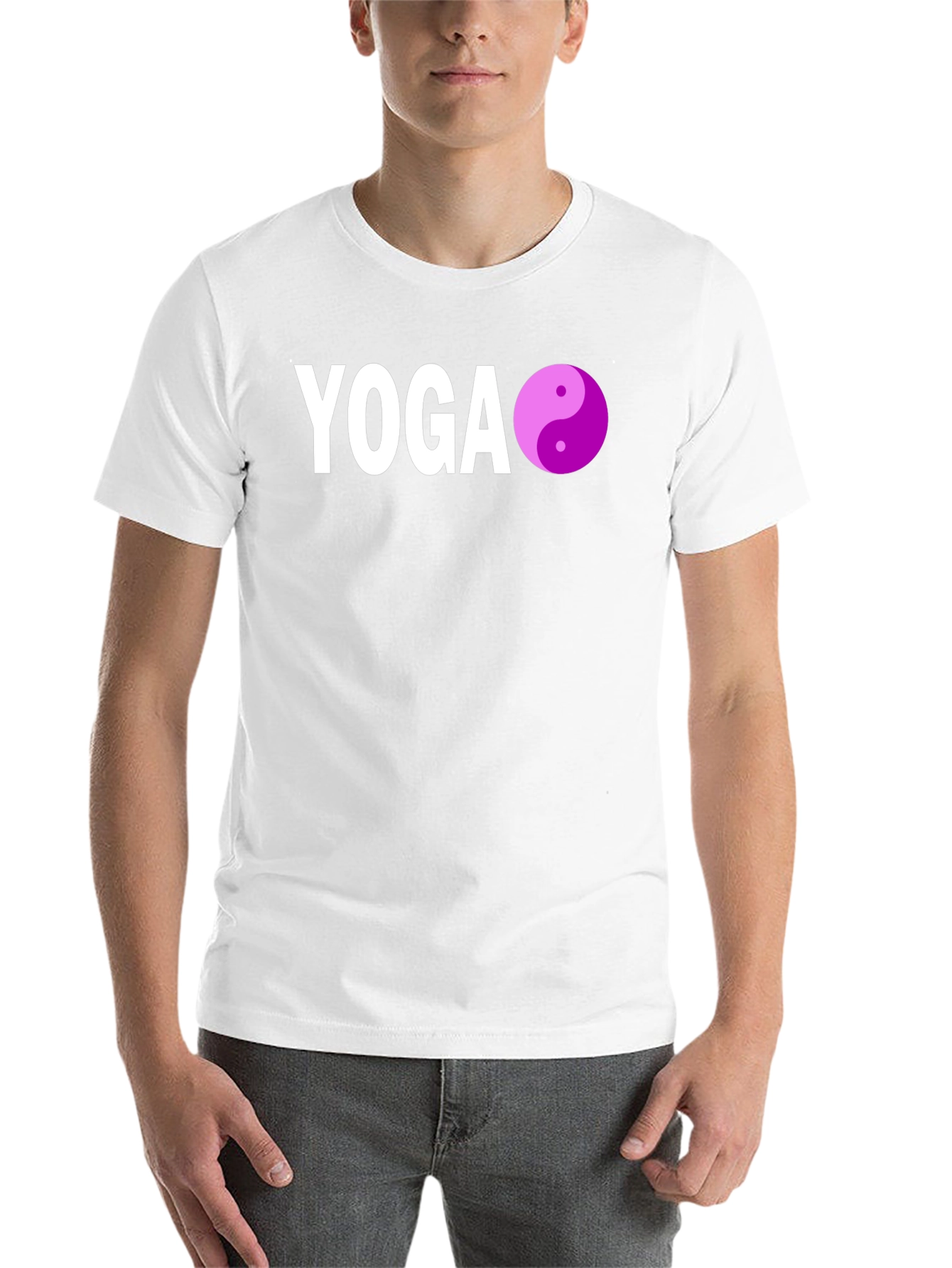Yoga Yin Yang Graphic Tee - Black