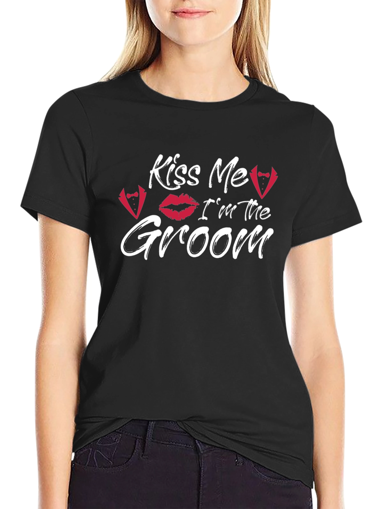 Kiss Me Im The Groom T-Shirt Wedding Apparel