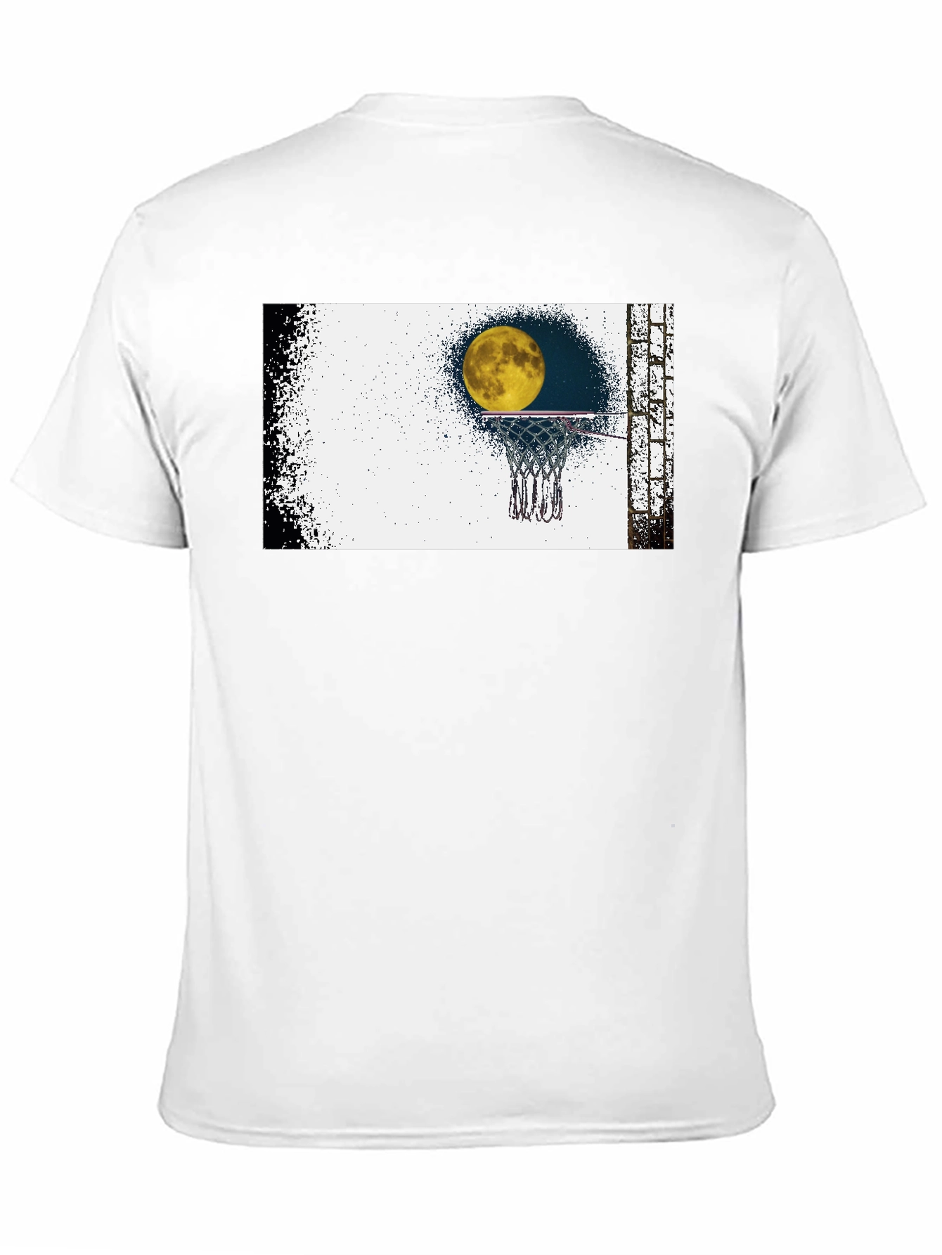 Moon Shot T-Shirt - Basketball & Moon Graphic Tee