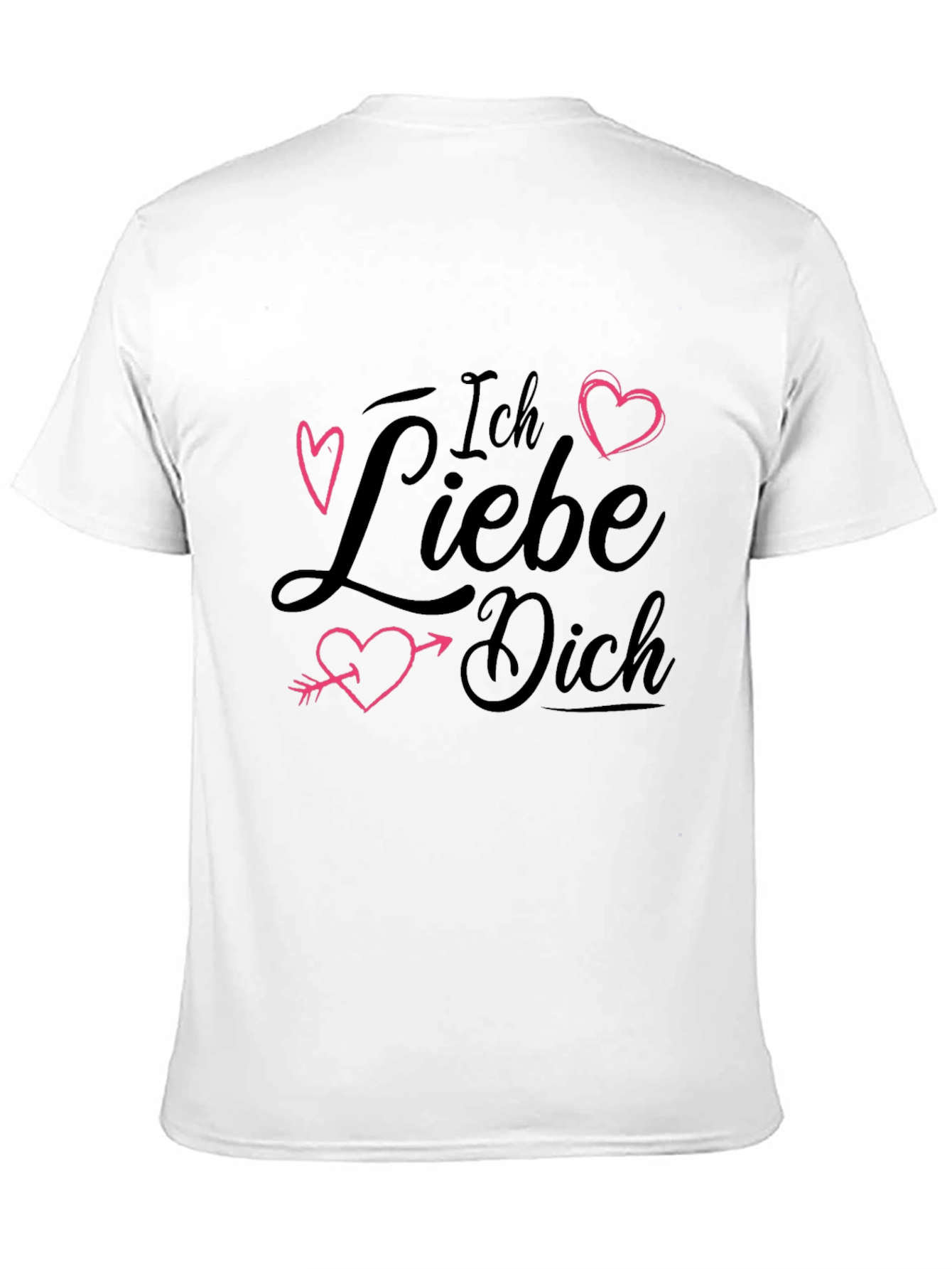 Ich Liebe Dich T-Shirt - Black Heart Design