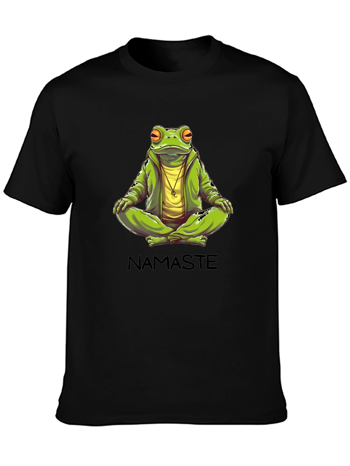 Namaste Frog Graphic T-Shirt - Zen Meditation Tee