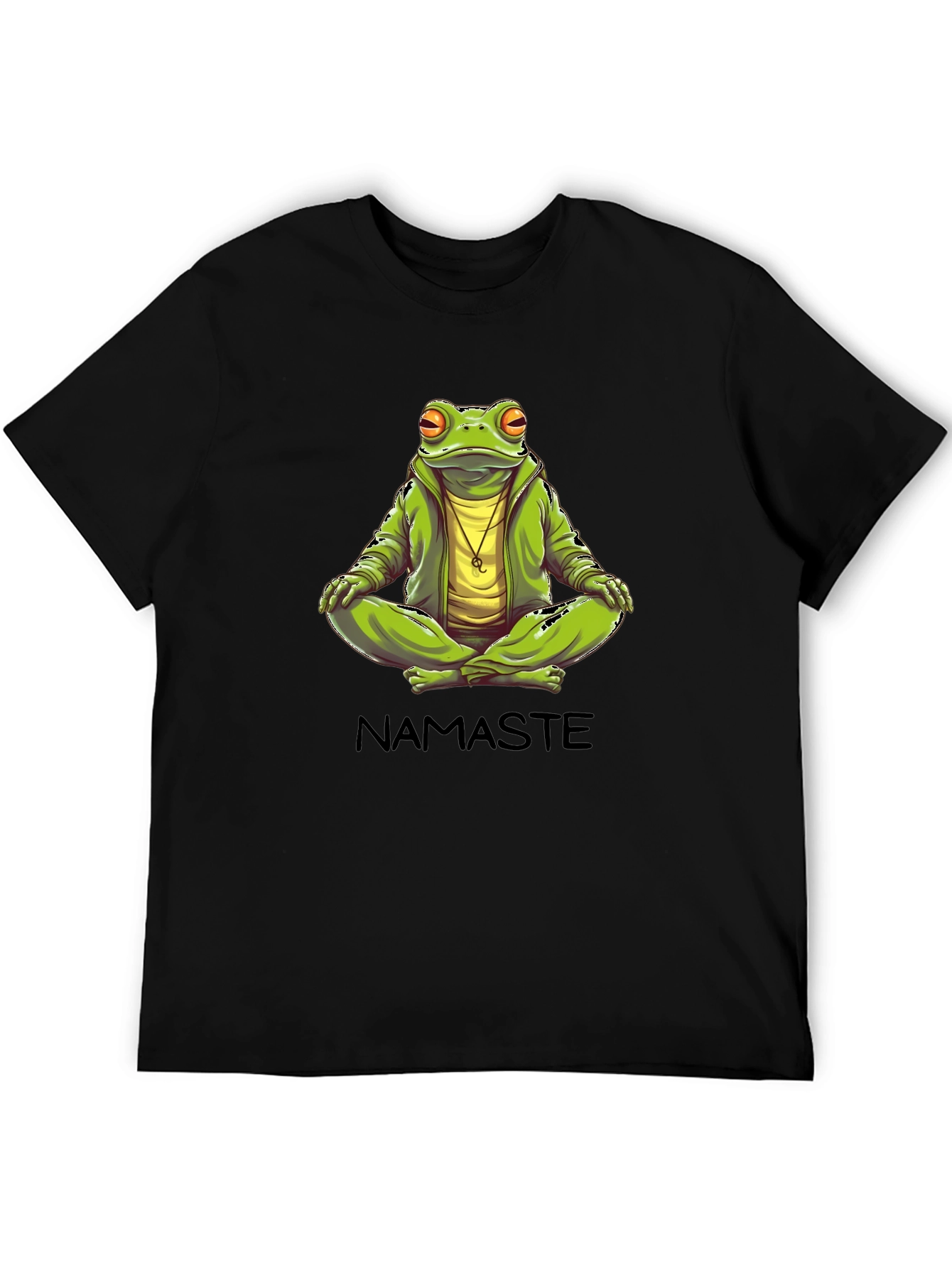 Namaste Frog Graphic T-Shirt - Zen Meditation Tee