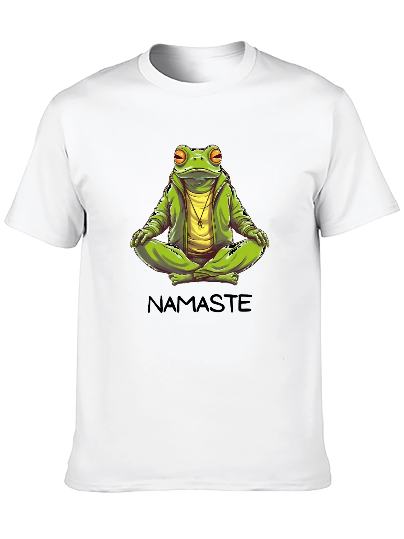 Namaste Frog Graphic T-Shirt - Zen Meditation Tee