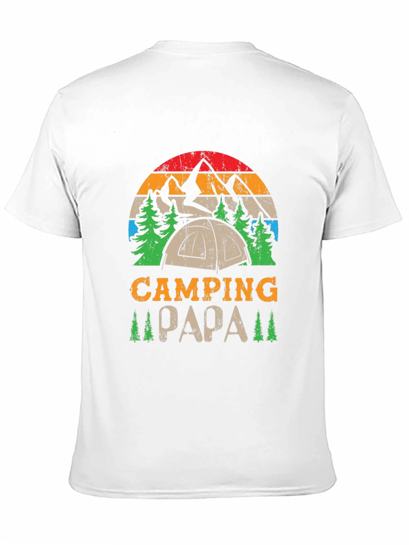 Camping Papa Graphic Tee - Outdoor Adventure Shirt