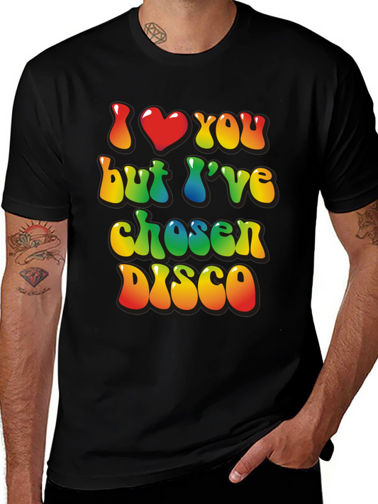 I Heart You But Ive Chosen Disco Black T-Shirt