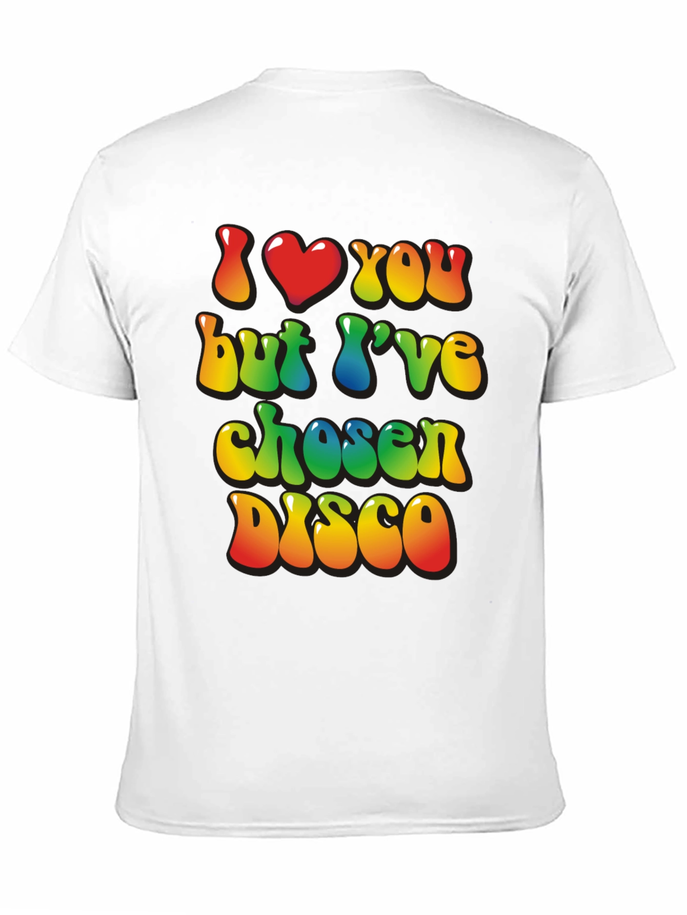 I Heart You But Ive Chosen Disco Black T-Shirt