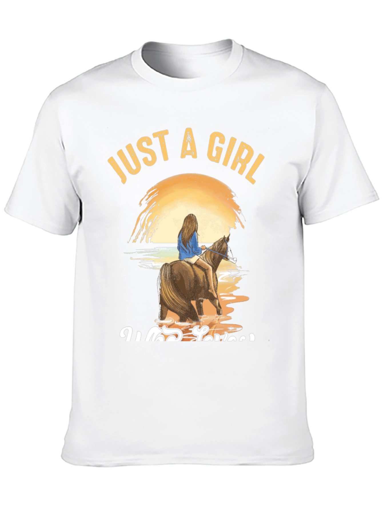 Just A Girl Who Loves Horses Graphic Tee