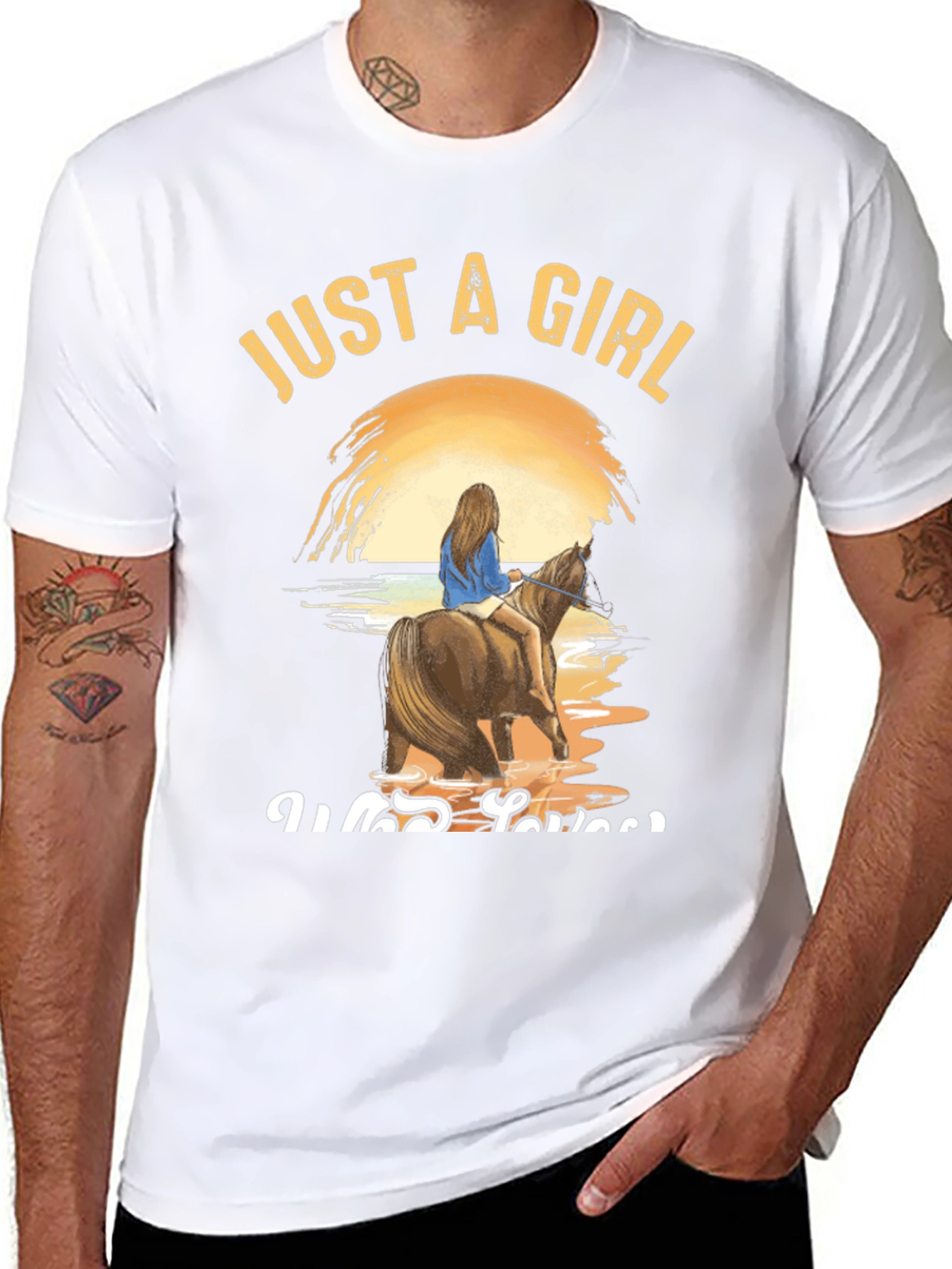 Just A Girl Who Loves Horses Graphic Tee