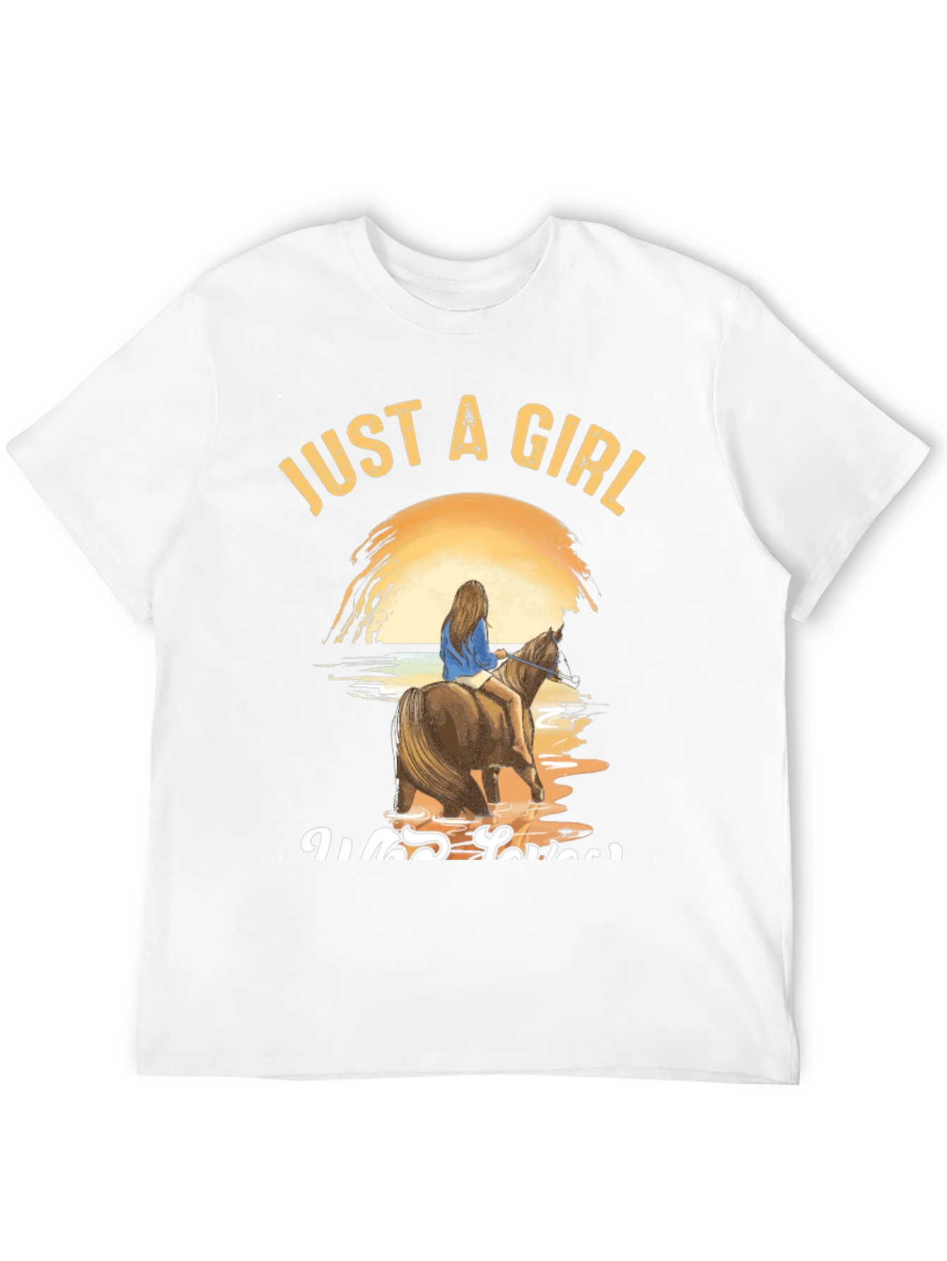 Just A Girl Who Loves Horses Graphic Tee