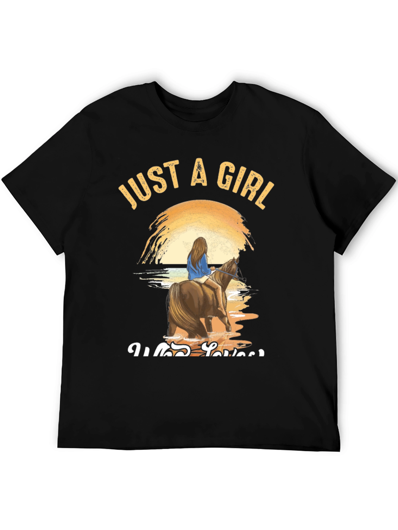 Just A Girl Who Loves Horses Graphic Tee