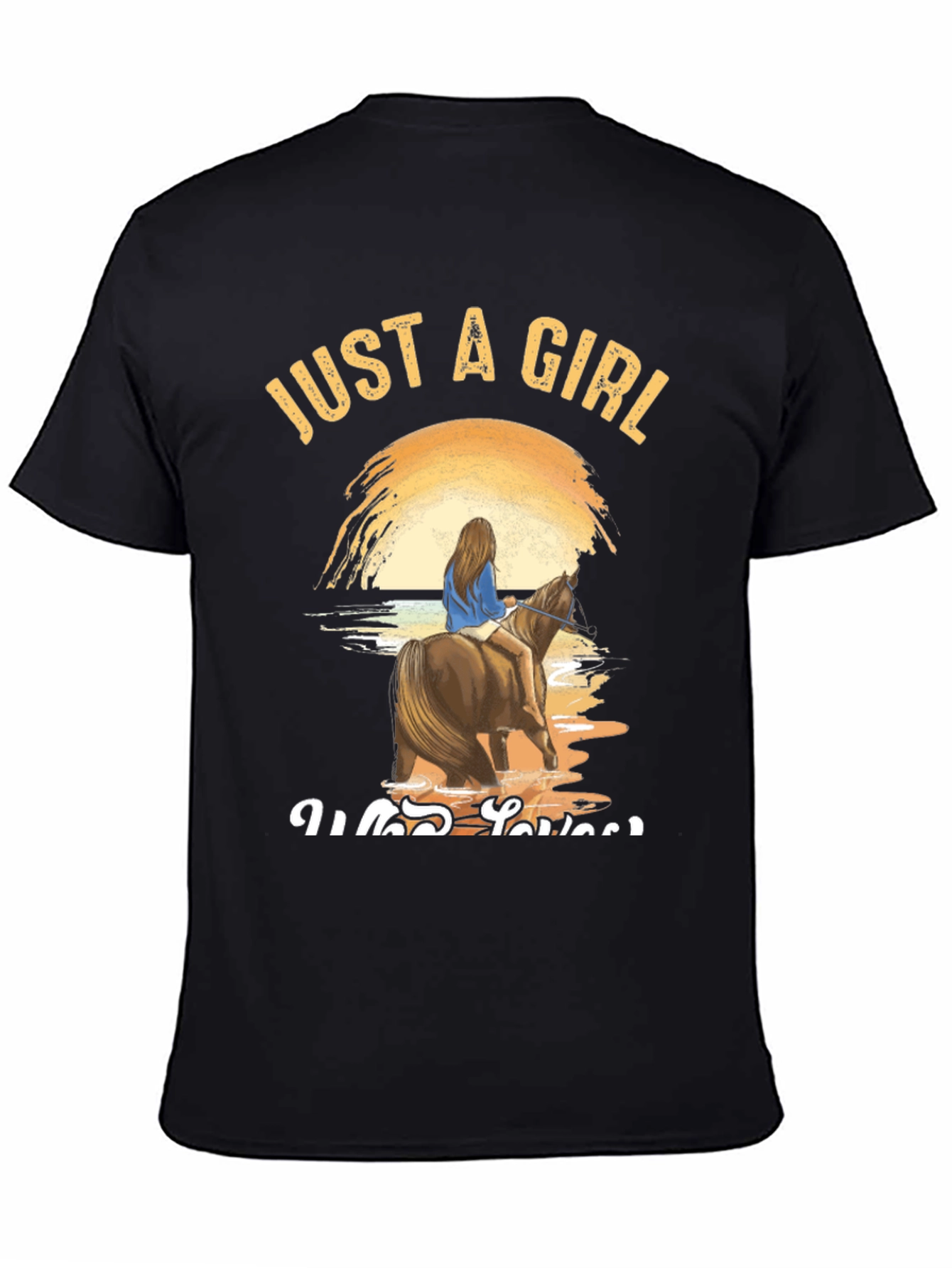 Just A Girl Who Loves Horses Graphic Tee