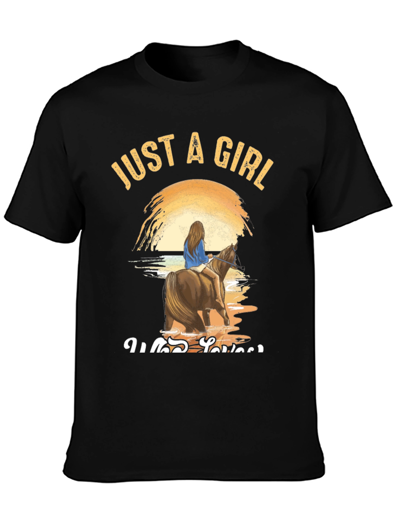 Just A Girl Who Loves Horses Graphic Tee