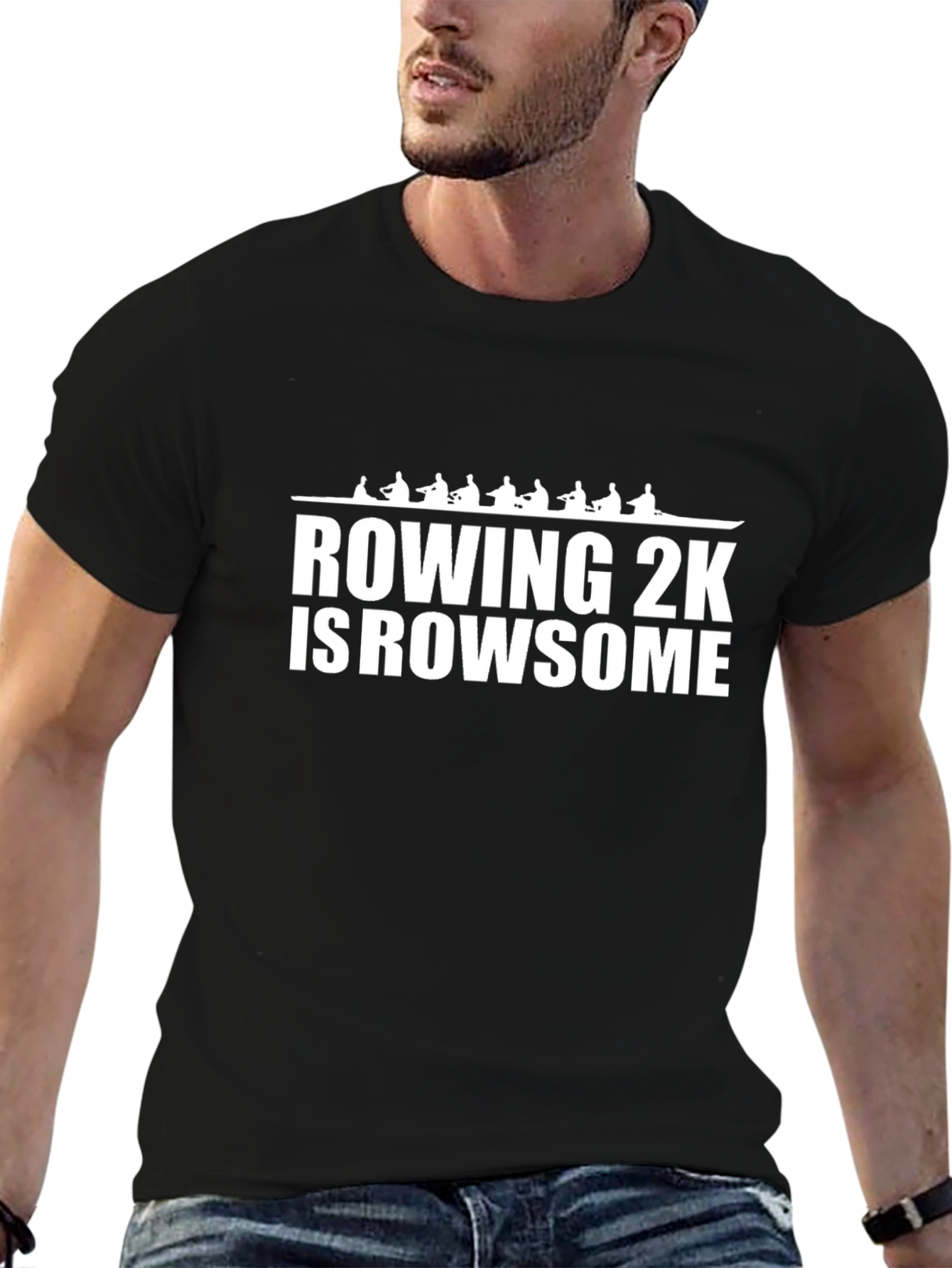 Rowing 2K is Rowsome Black T-Shirt