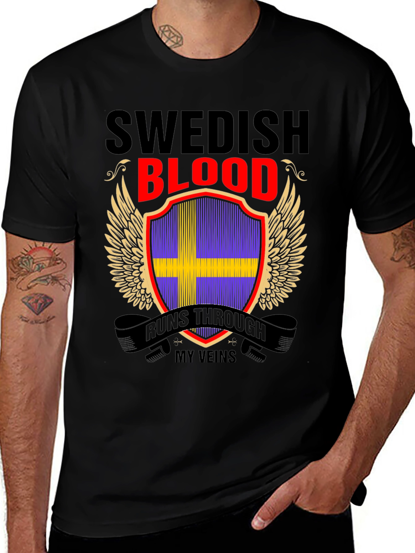 Swedish Blood Runs Through My Veins T-Shirt