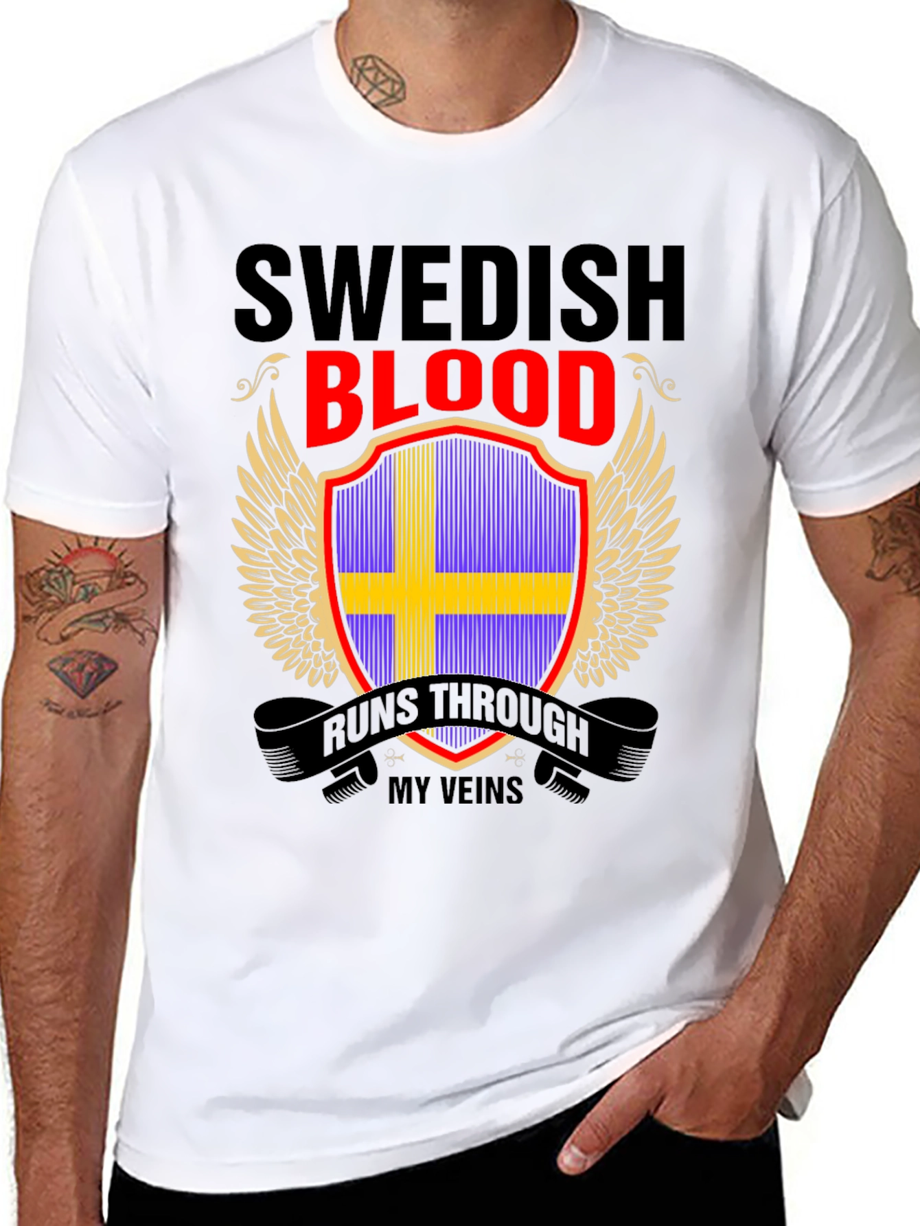 Swedish Blood Runs Through My Veins T-Shirt