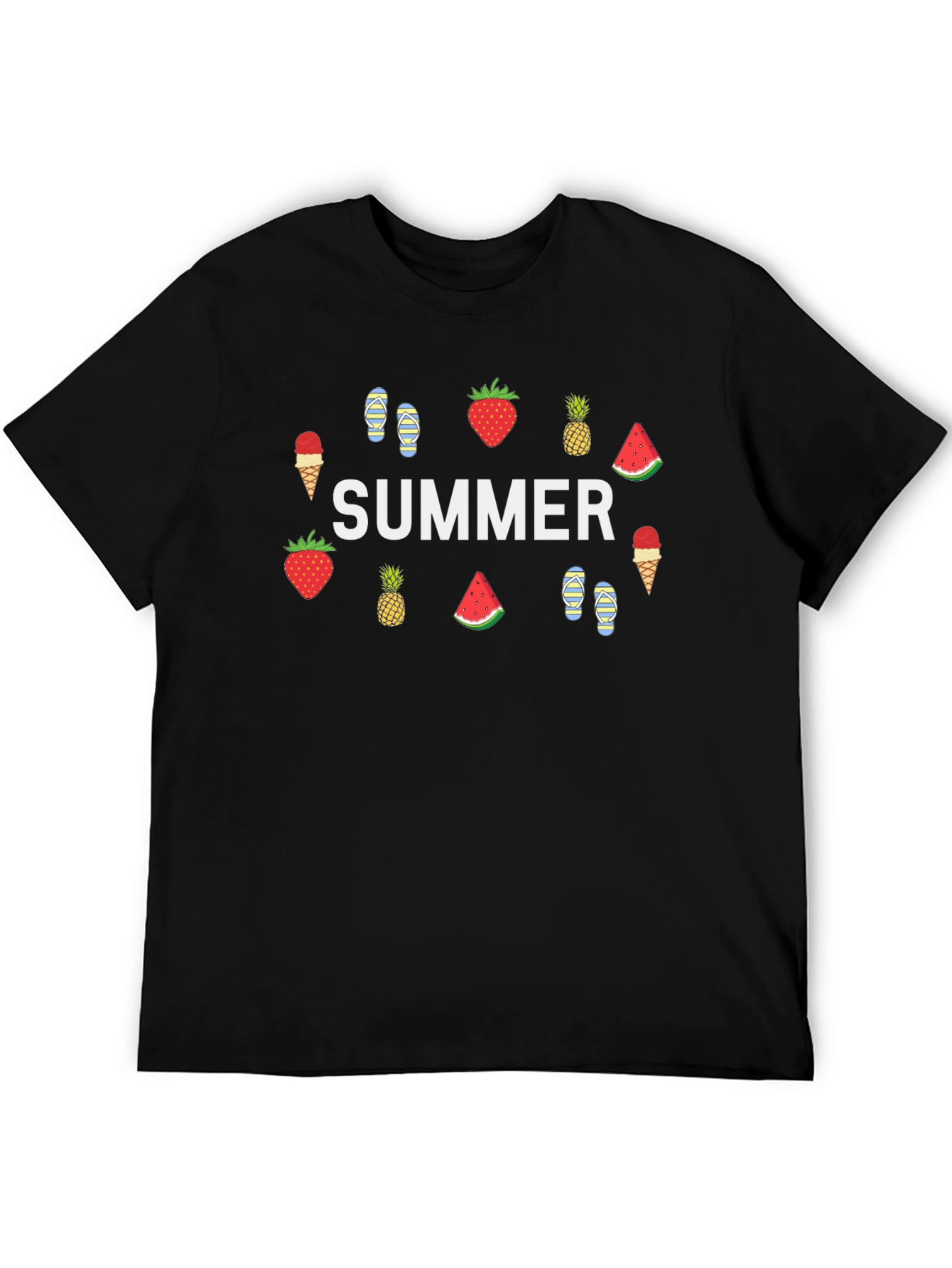 Summer Theme Graphic T-Shirt