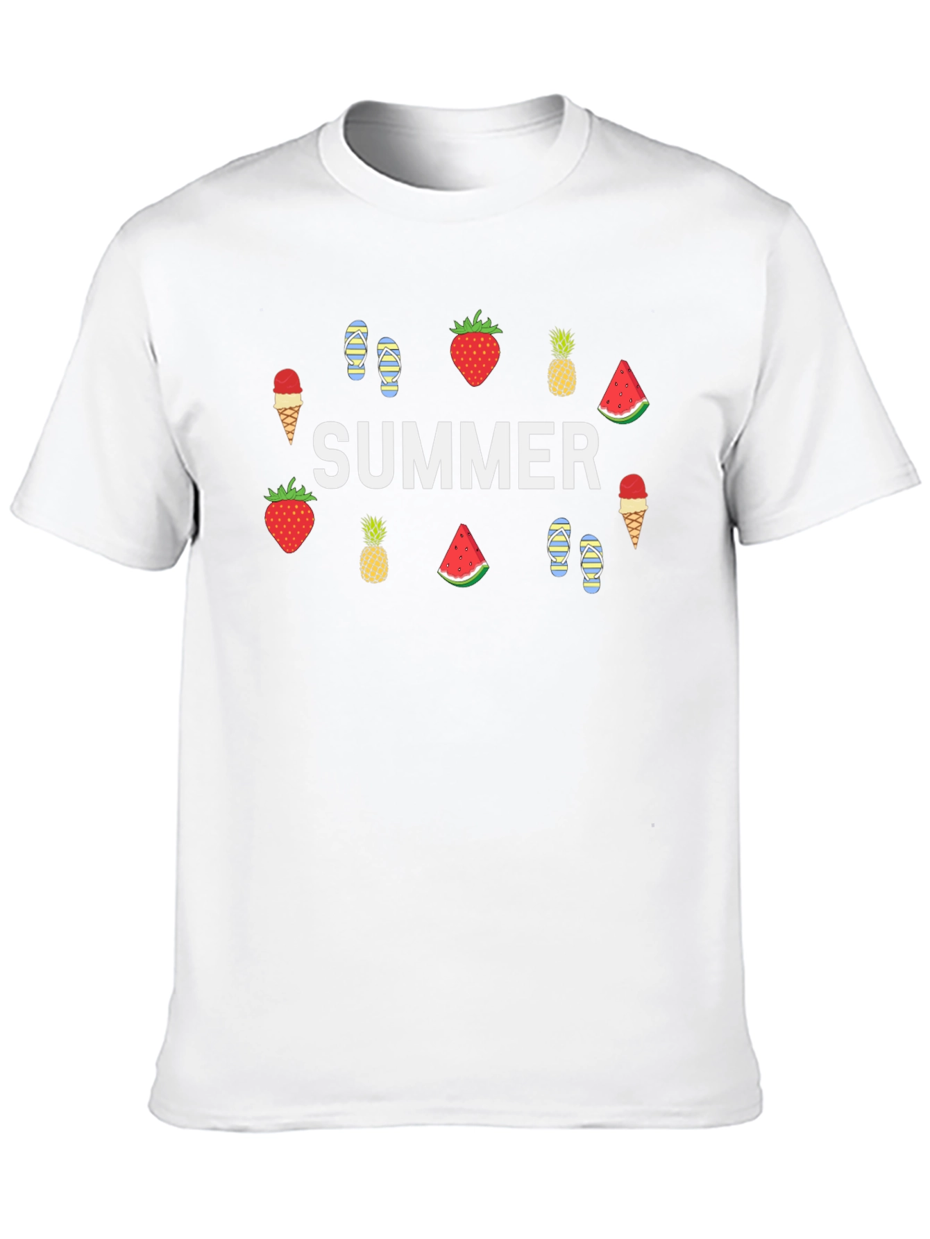 Summer Theme Graphic T-Shirt