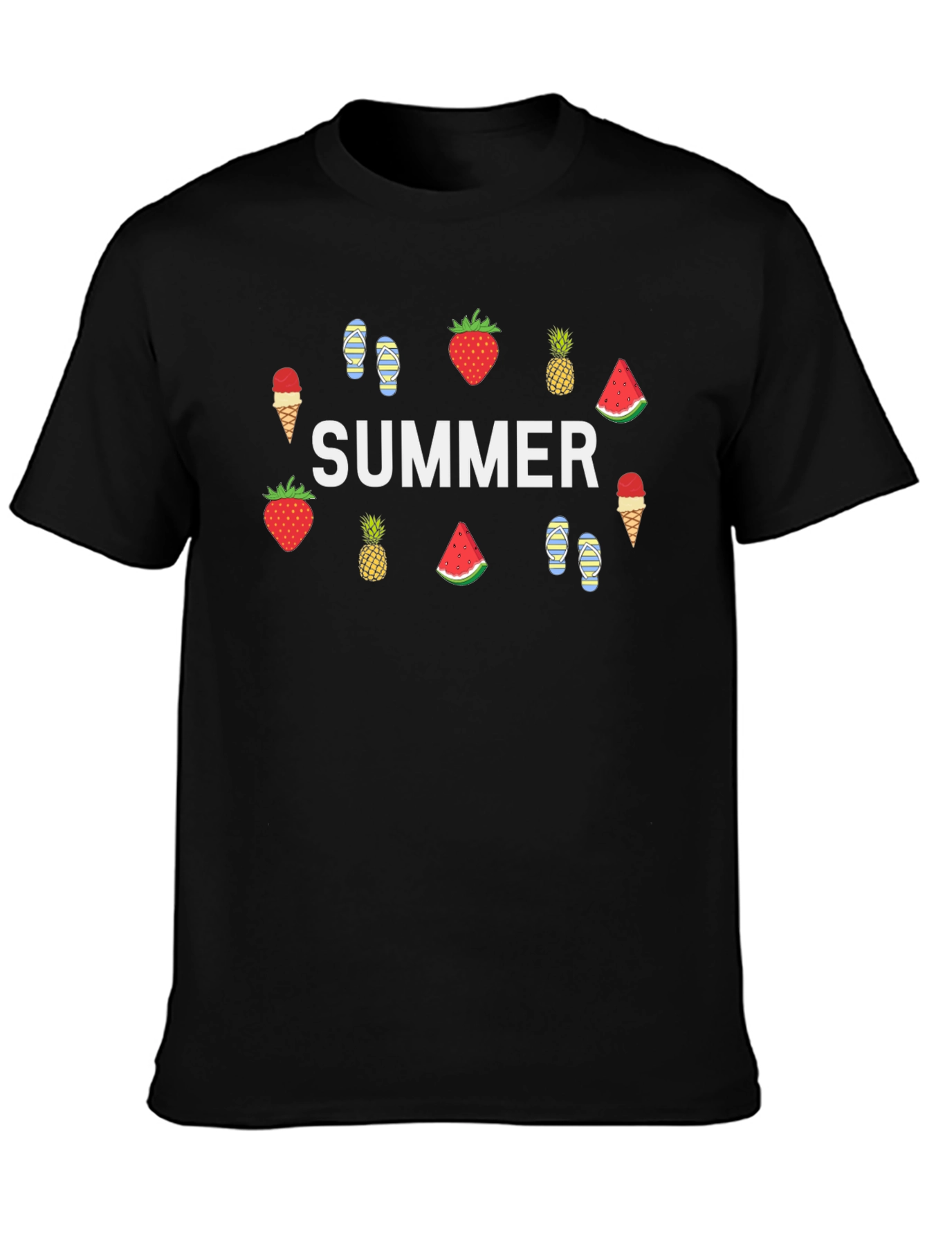 Summer Theme Graphic T-Shirt