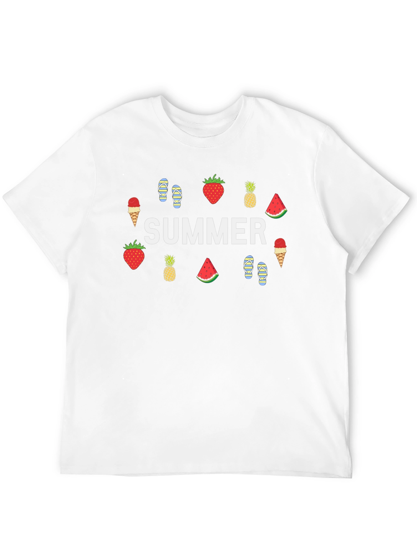 Summer Theme Graphic T-Shirt
