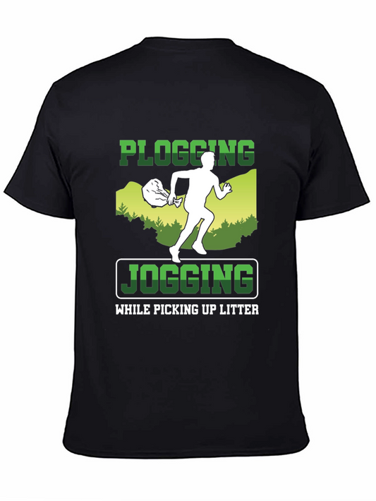Plogging T-Shirt: Jogging While Picking Up Litter - Eco-Friendly Tee