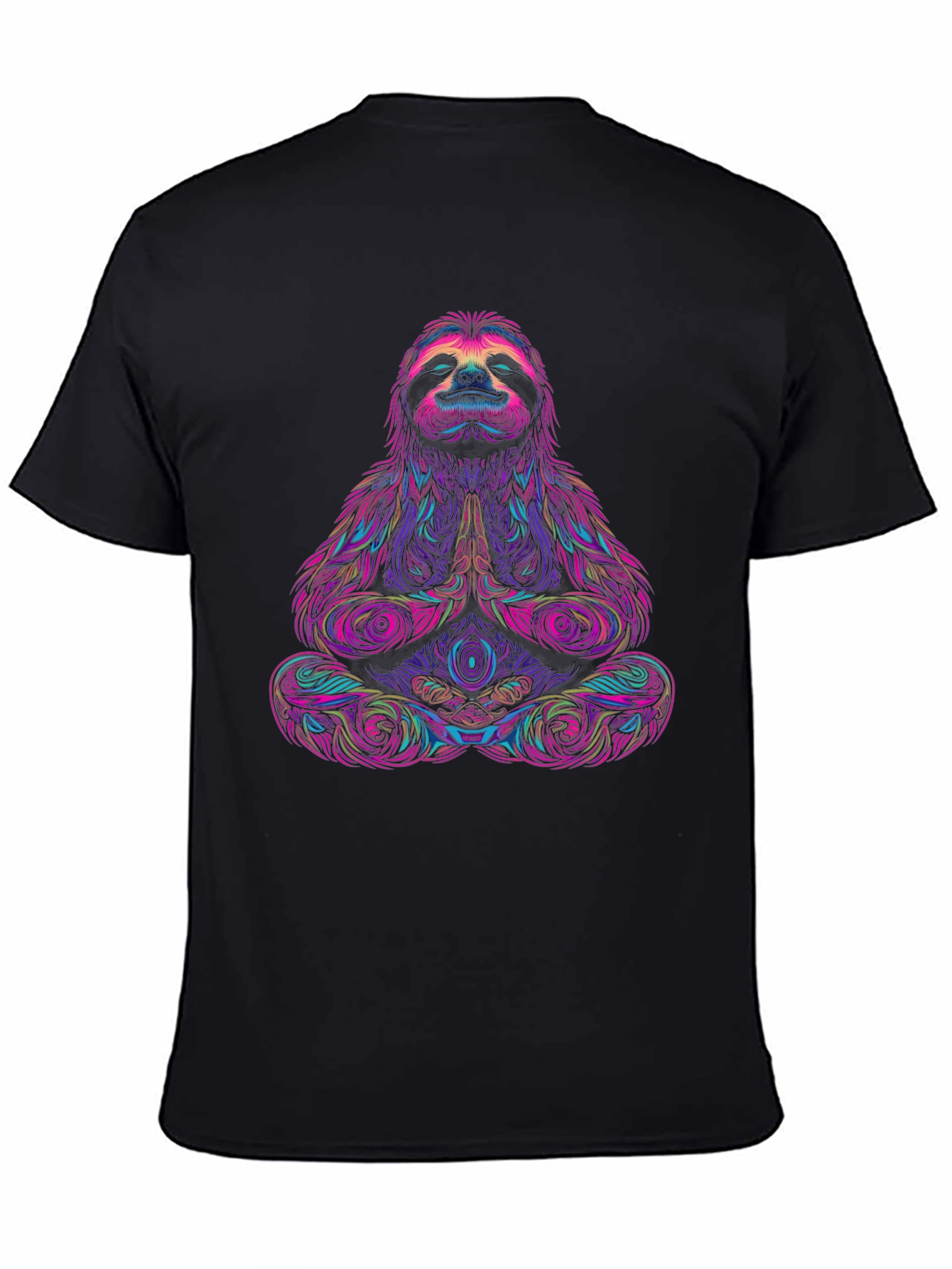 Meditating Sloth Graphic Tee - Relaxed Fit