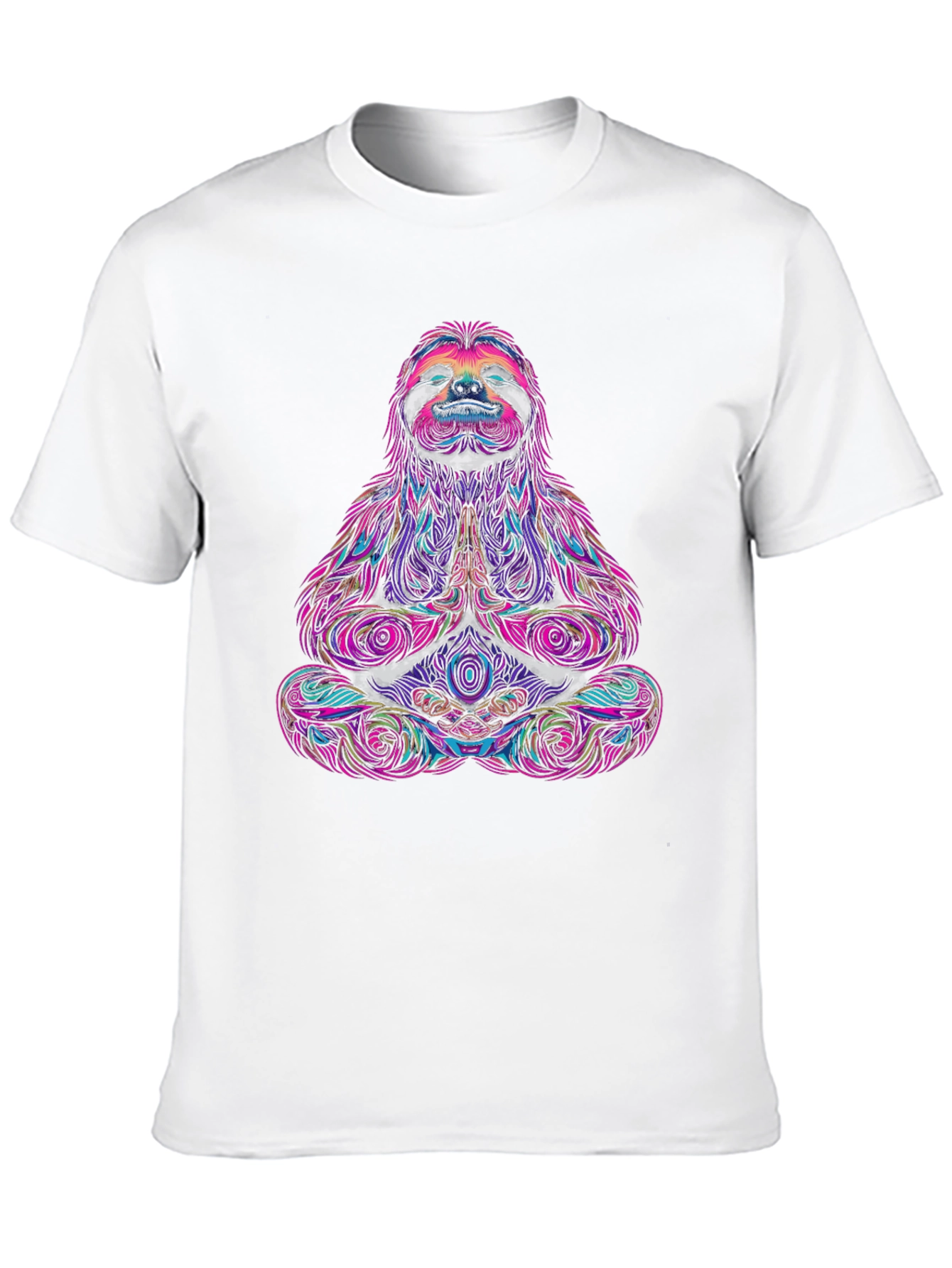 Meditating Sloth Graphic Tee - Relaxed Fit