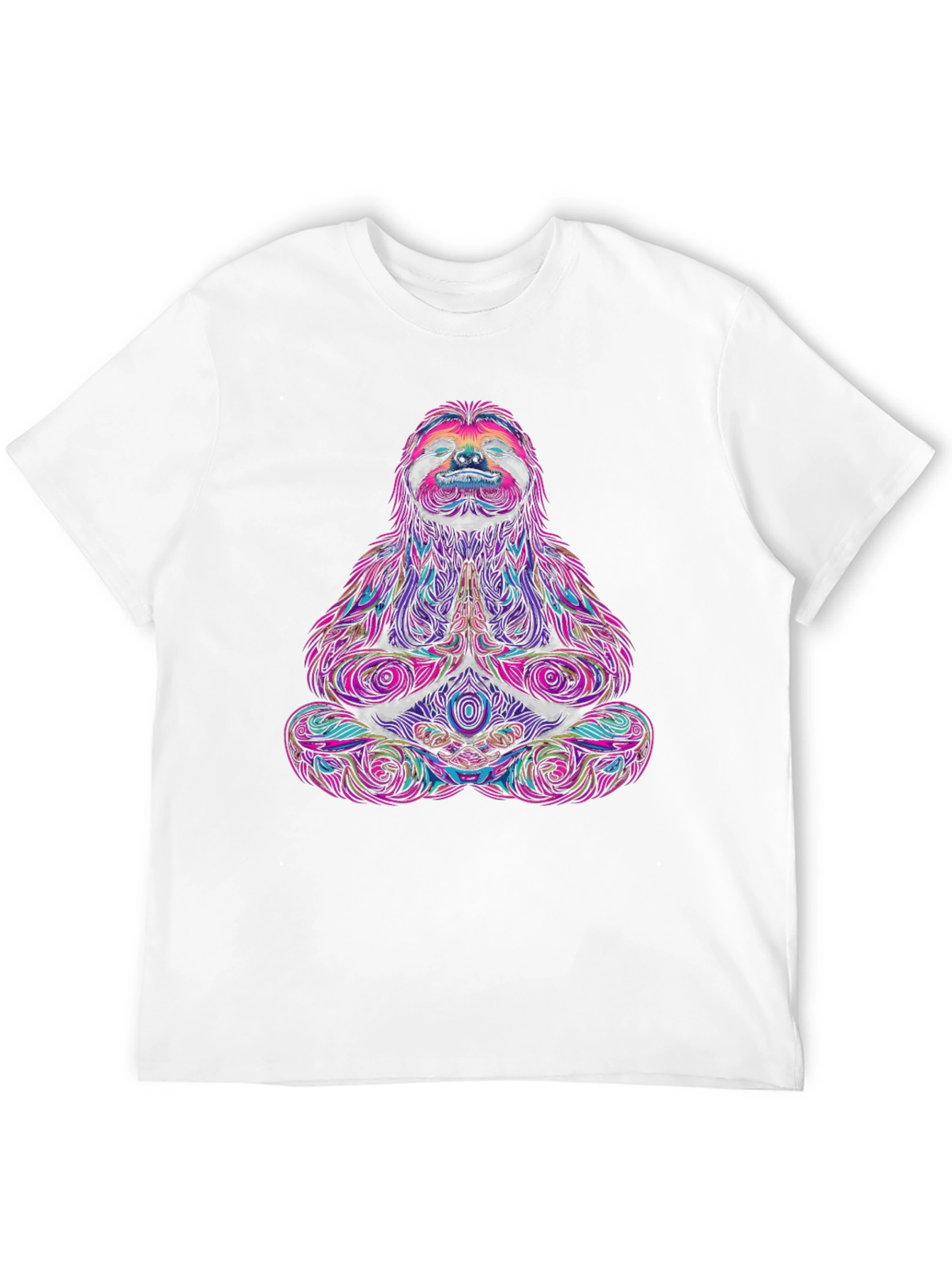 Meditating Sloth Graphic Tee - Relaxed Fit