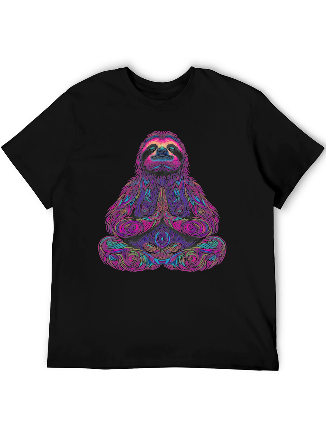 Meditating Sloth Graphic Tee - Relaxed Fit