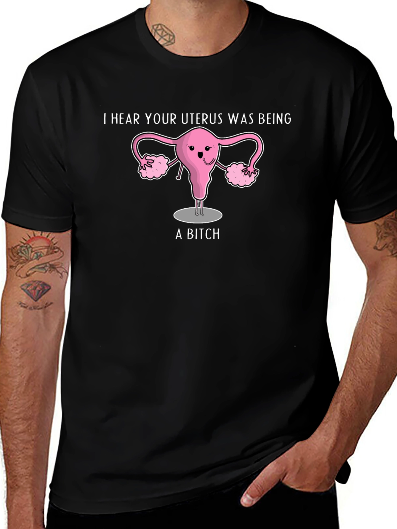 Funny Uterus Graphic T-Shirt