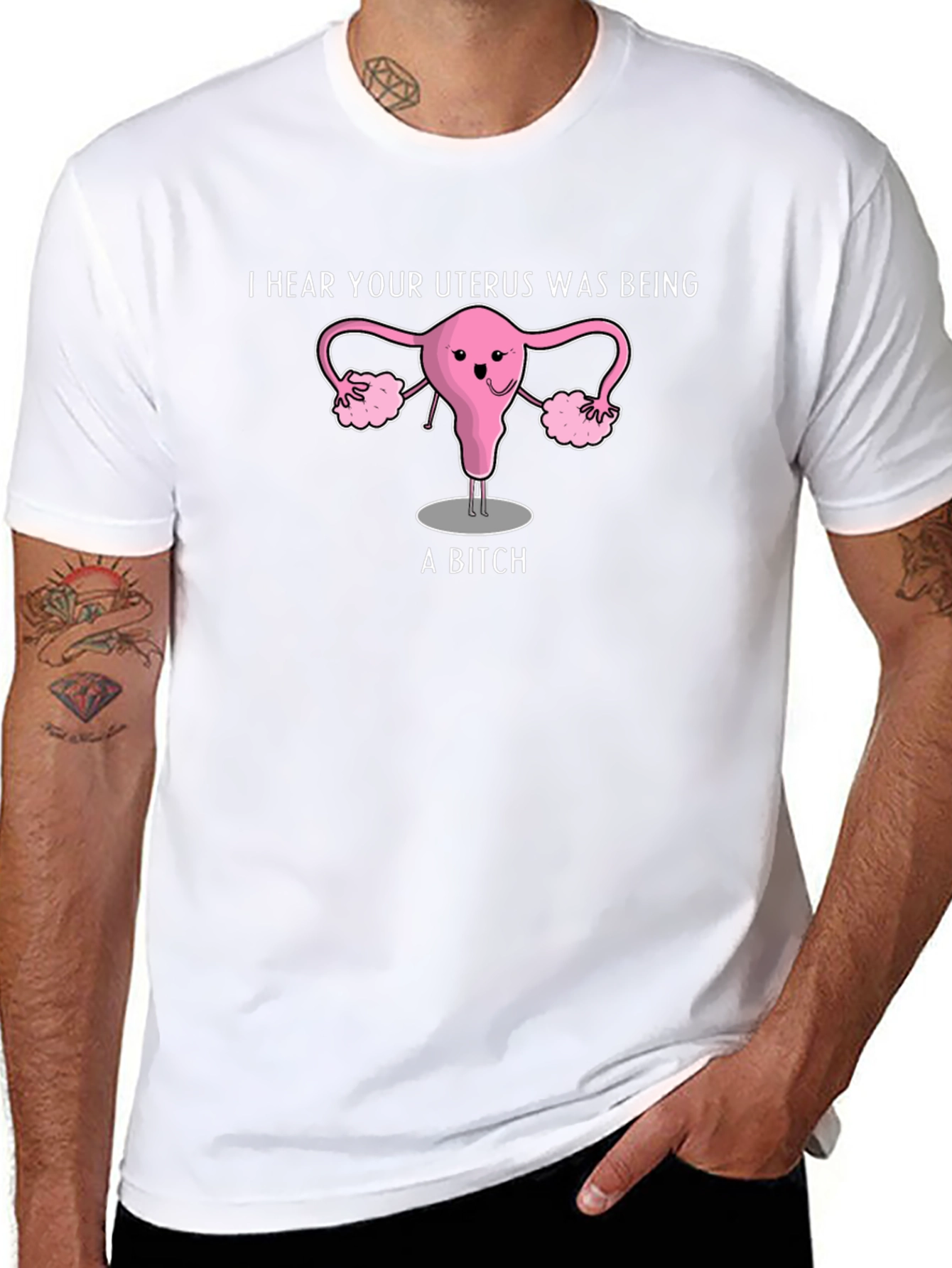 Funny Uterus Graphic T-Shirt