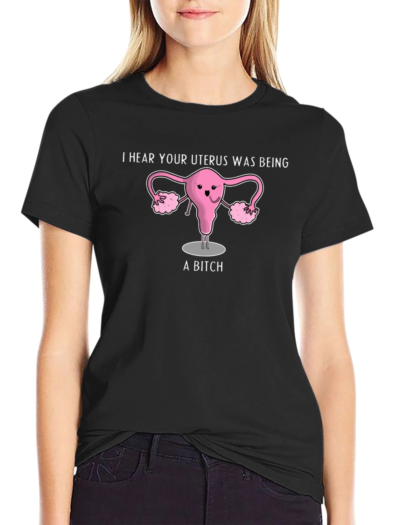 Funny Uterus Graphic T-Shirt