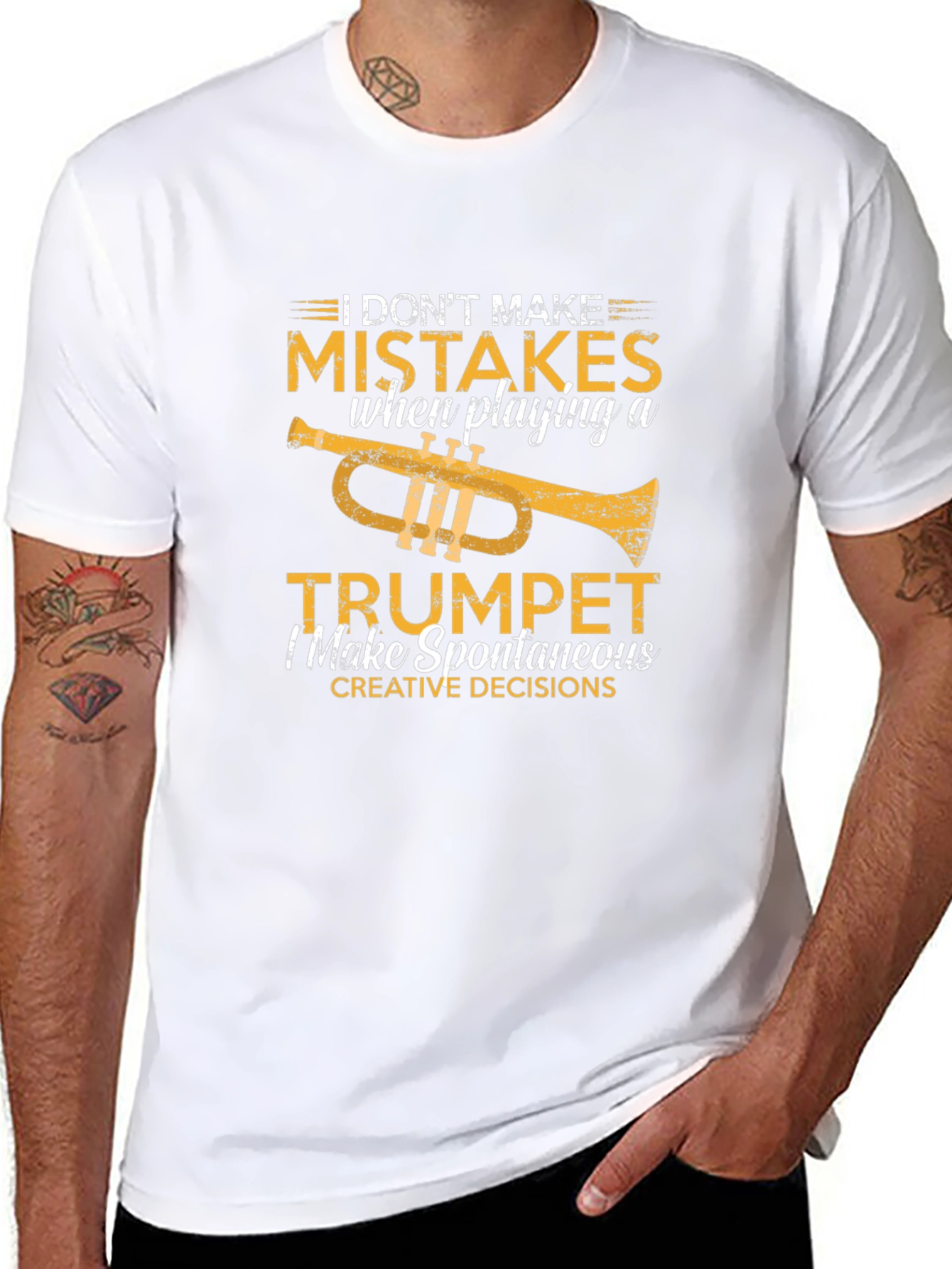 Funny Trumpet Player T-Shirt: I Dont Make Mistakes