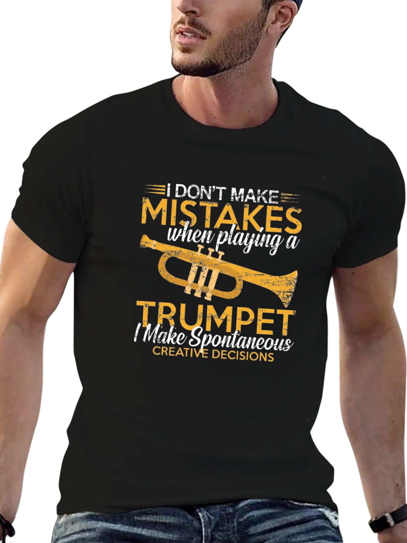 Funny Trumpet Player T-Shirt: I Dont Make Mistakes
