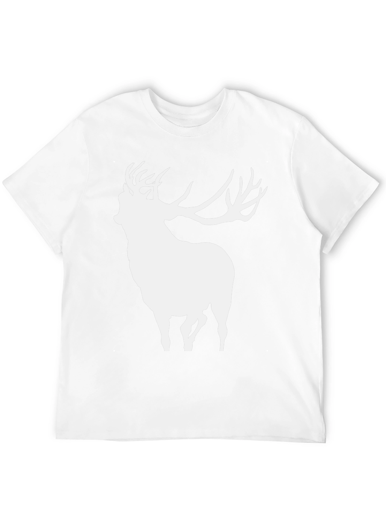 Deer Silhouette Black T-Shirt