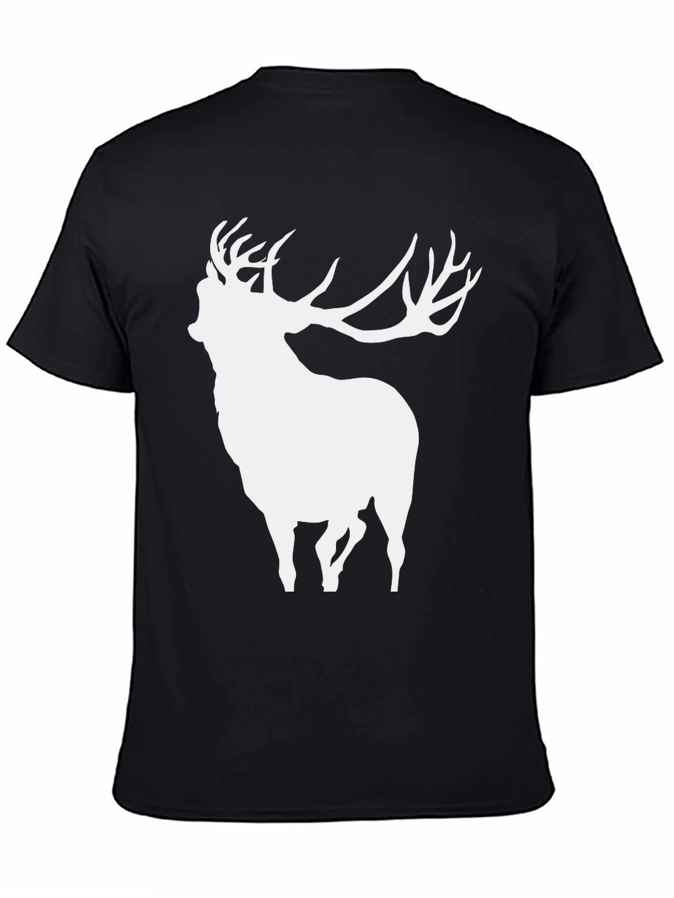 Deer Silhouette Black T-Shirt