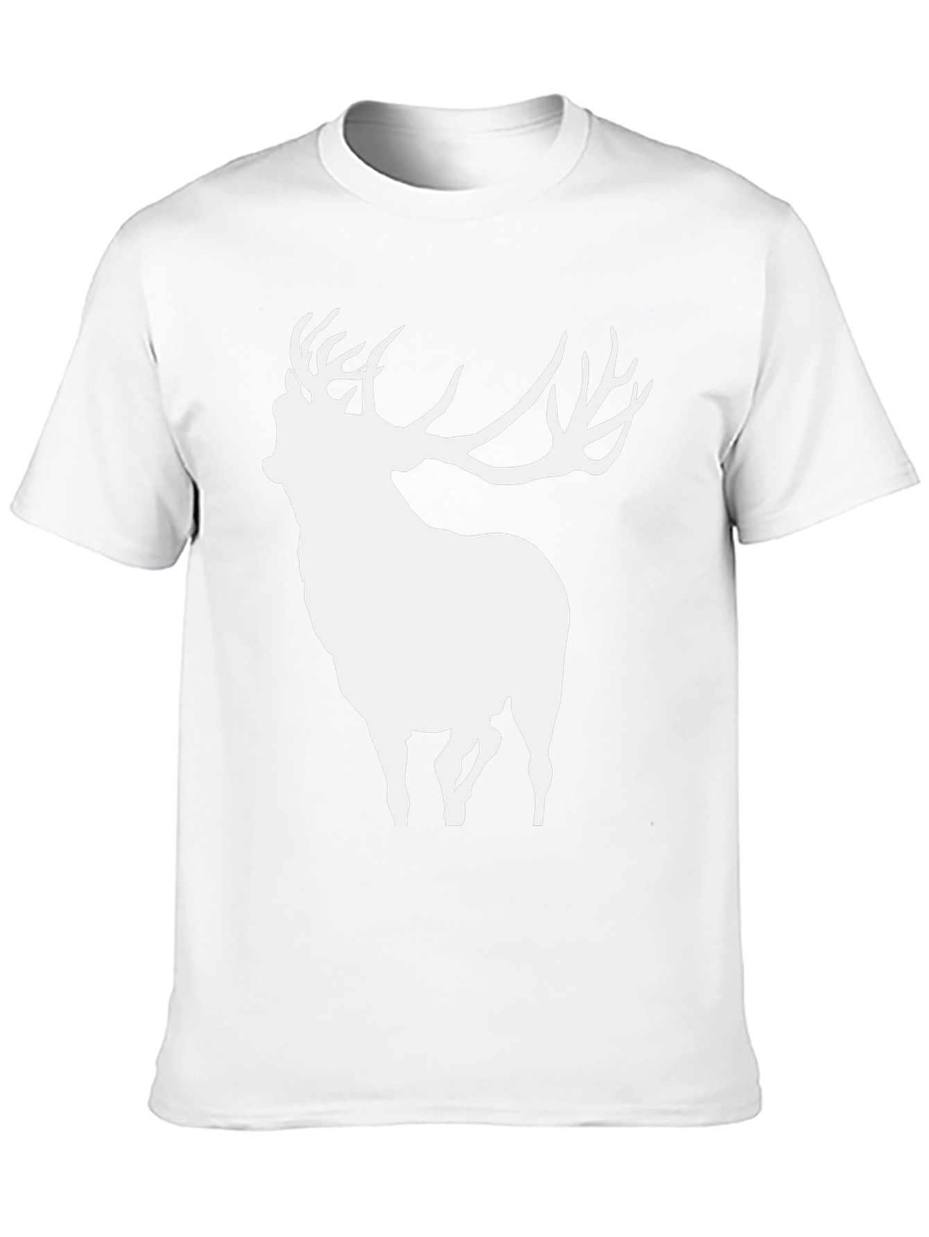Deer Silhouette Black T-Shirt