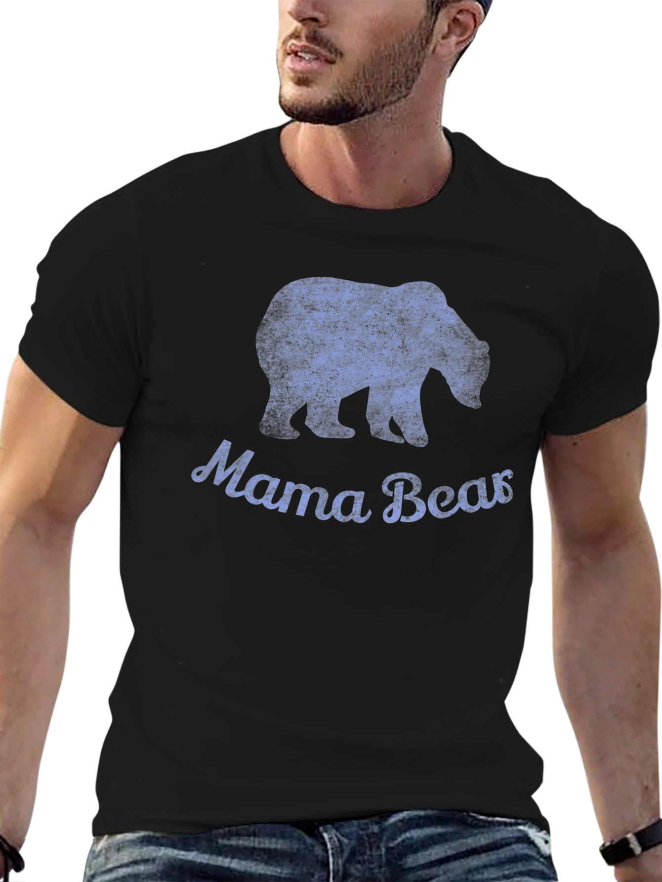 Mama Bear T-Shirt - Distressed Graphic Tee