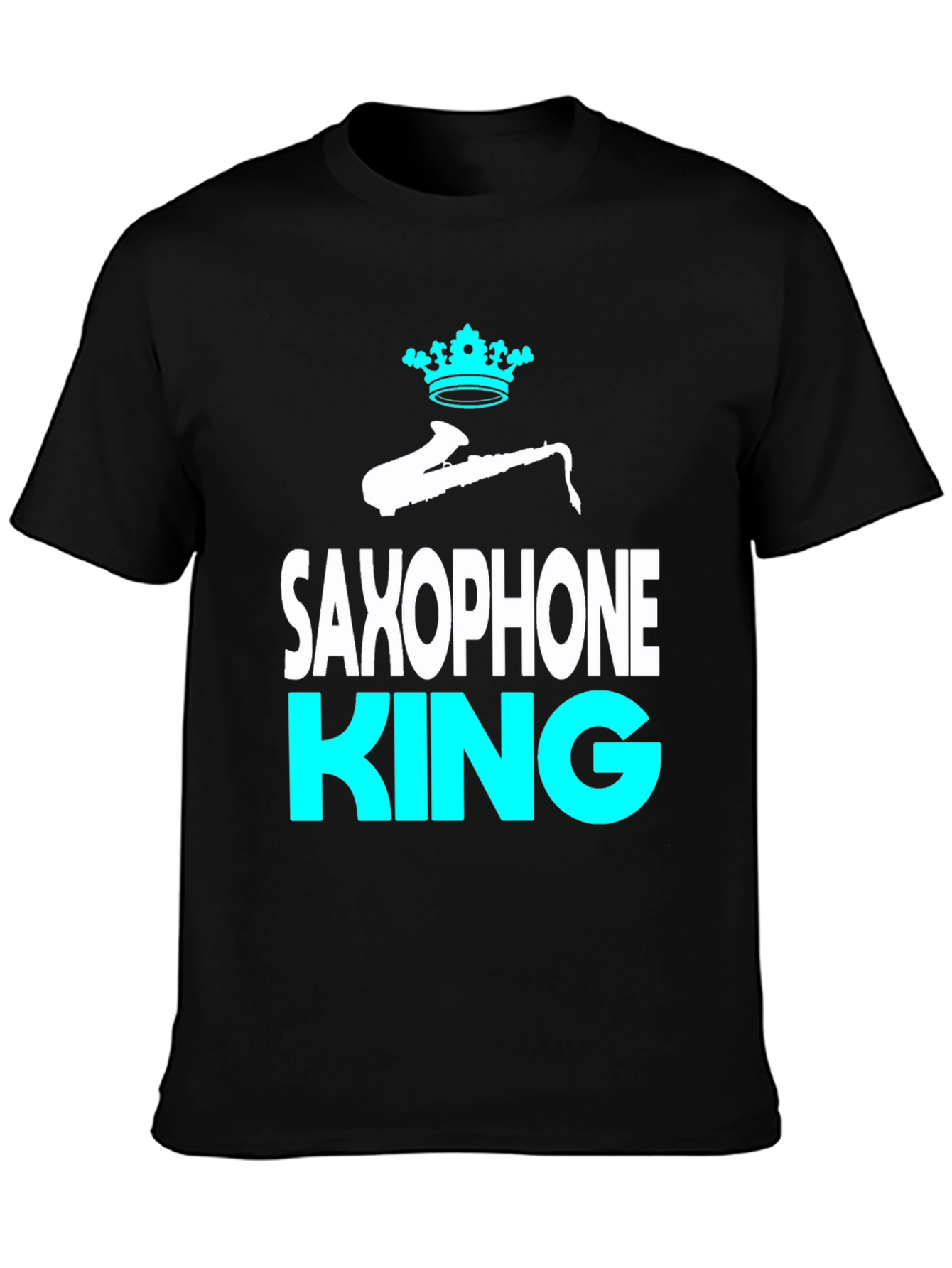 Saxophone King Graphic Tee - Music Lover T-Shirt