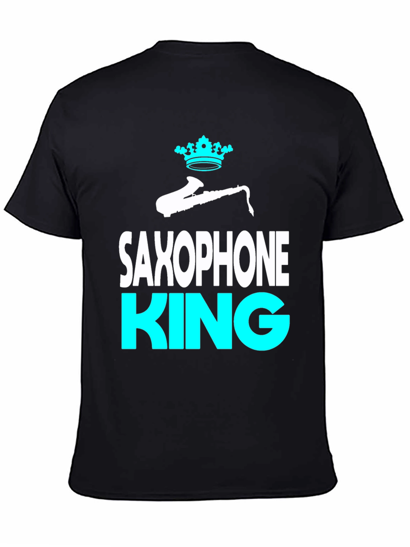 Saxophone King Graphic Tee - Music Lover T-Shirt