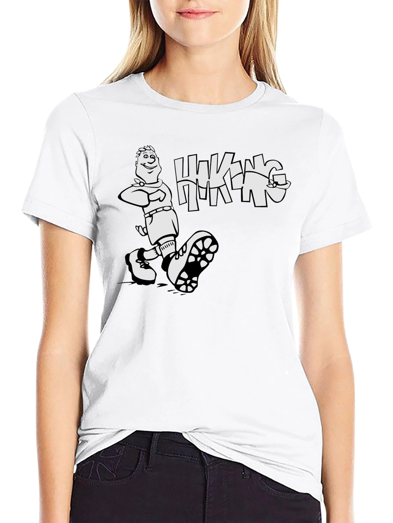 Hiking Adventure Graphic Tee - Black