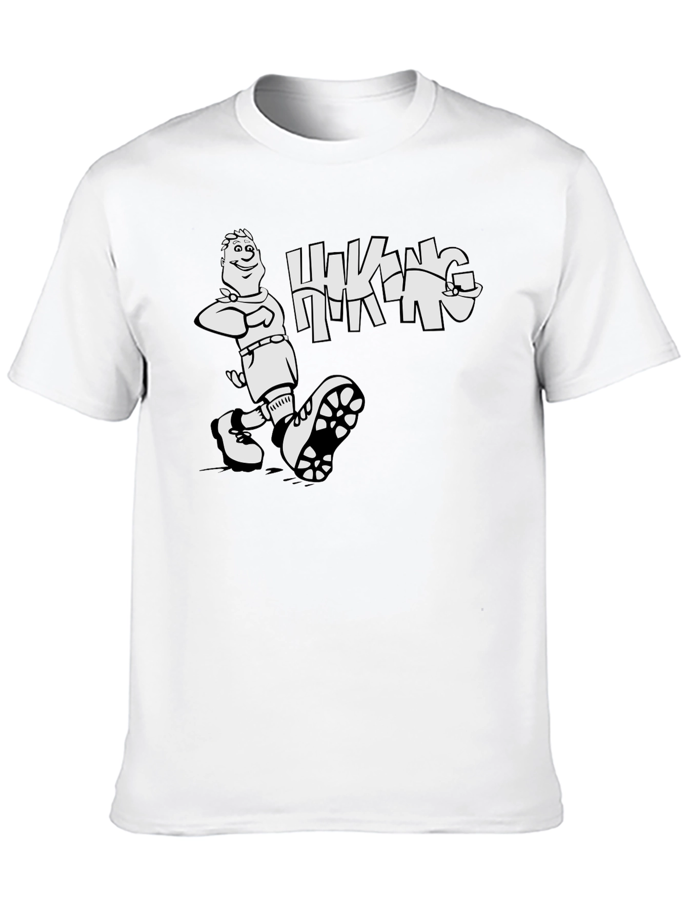 Hiking Adventure Graphic Tee - Black