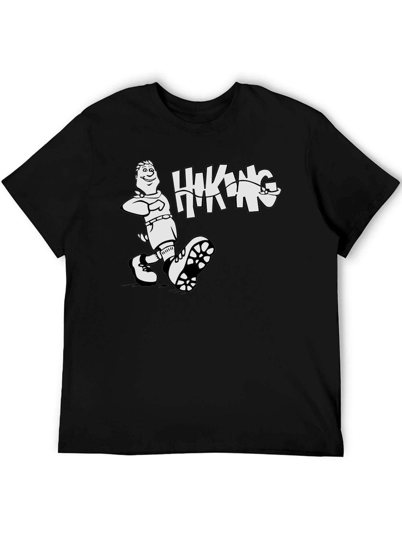 Hiking Adventure Graphic Tee - Black