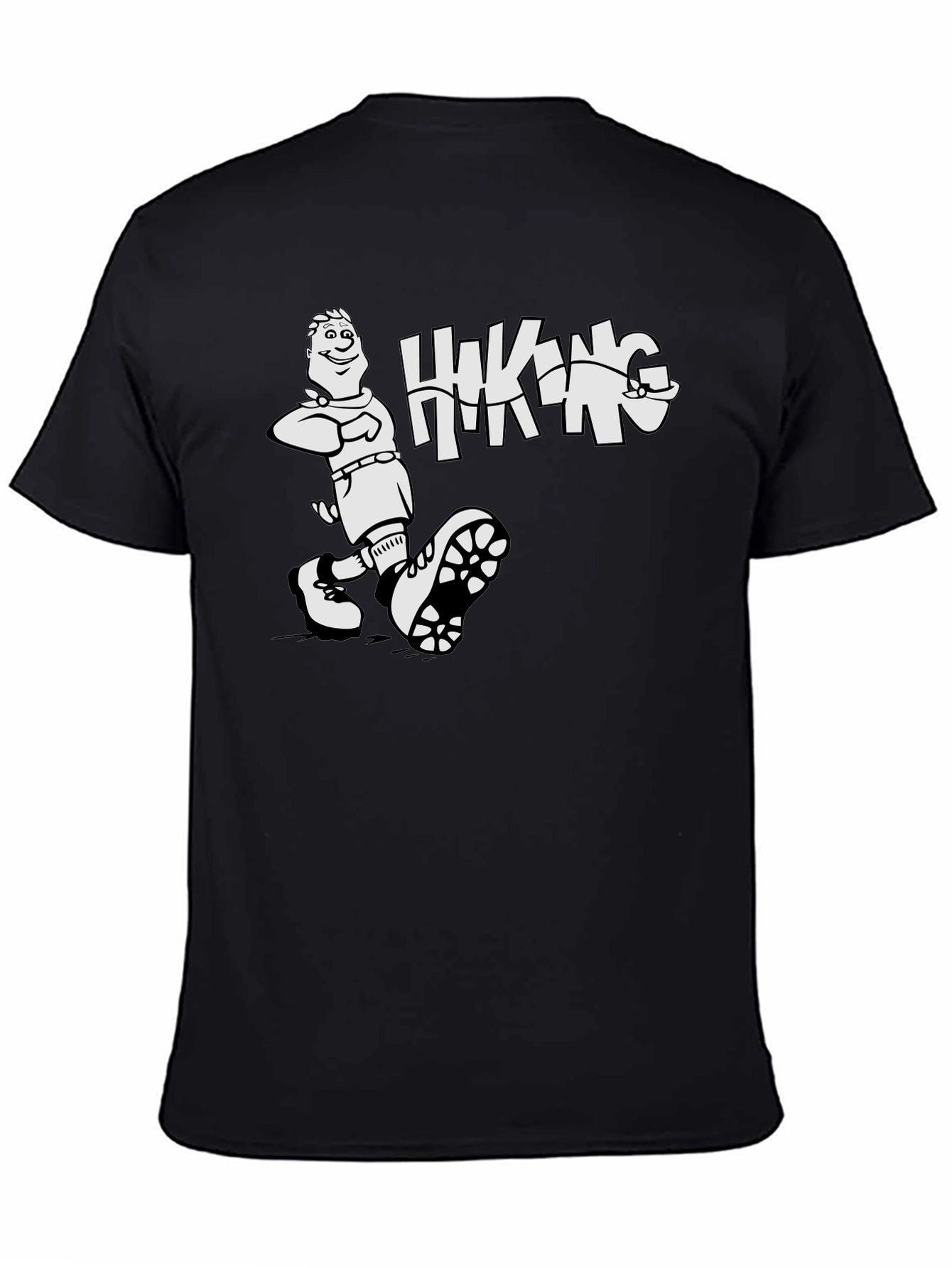 Hiking Adventure Graphic Tee - Black