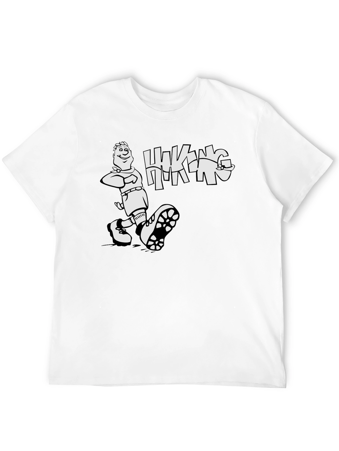 Hiking Adventure Graphic Tee - Black